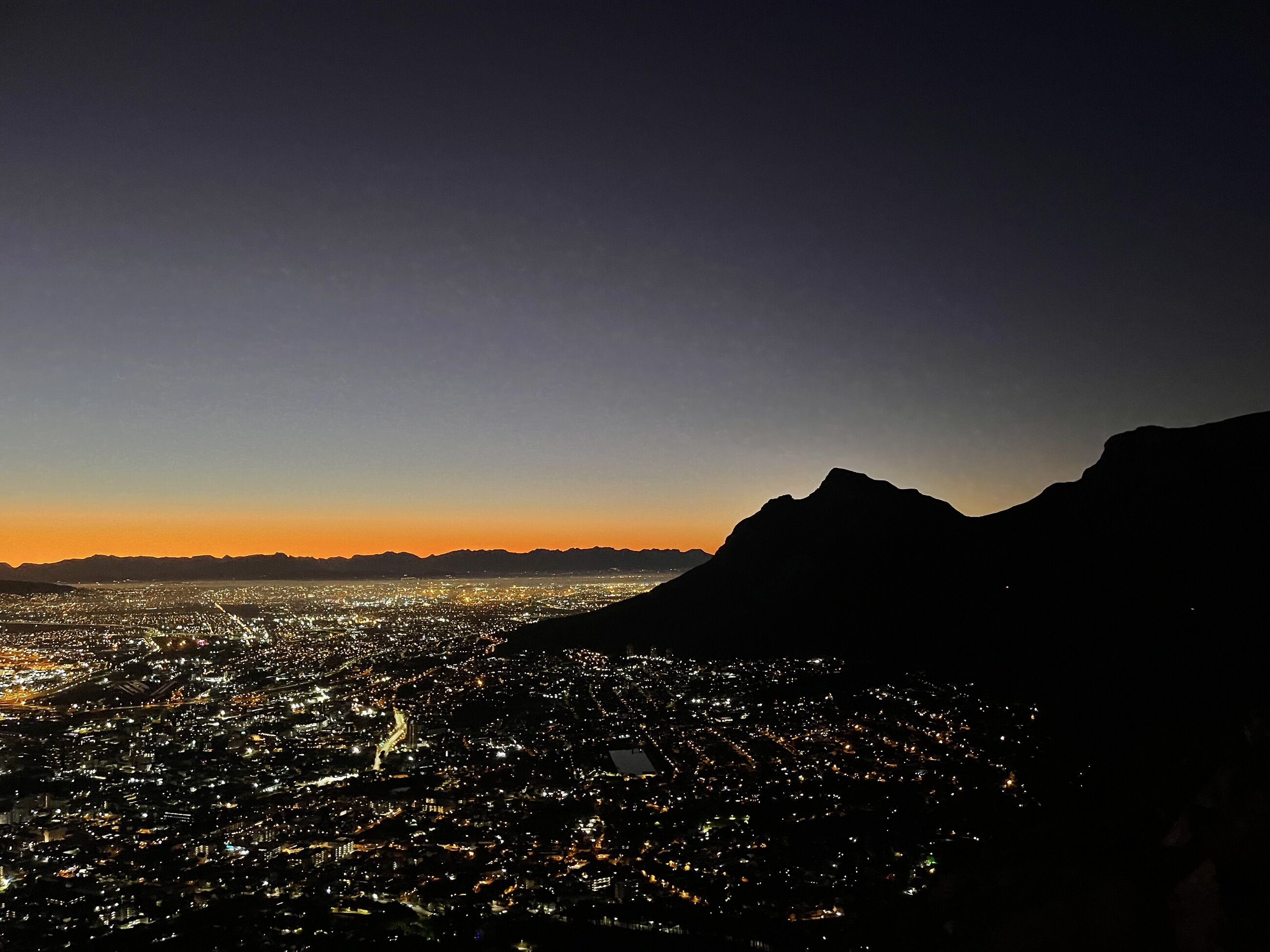 Nighttime Cityscapes of Cape Town