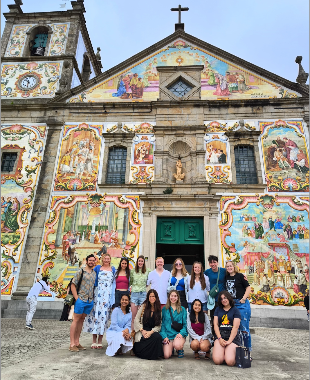Salamanca Group visiting a church in Portugal