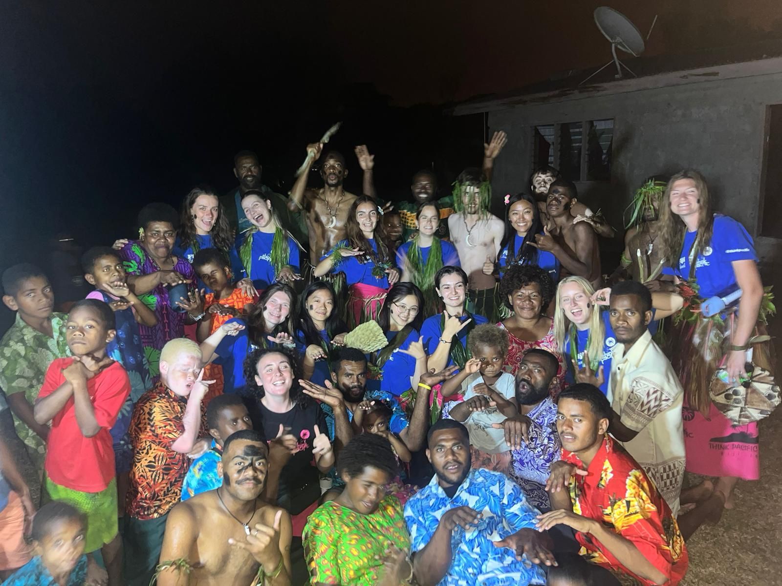 This is everyone after we completed our meke (traditional dance) on the final night!!!