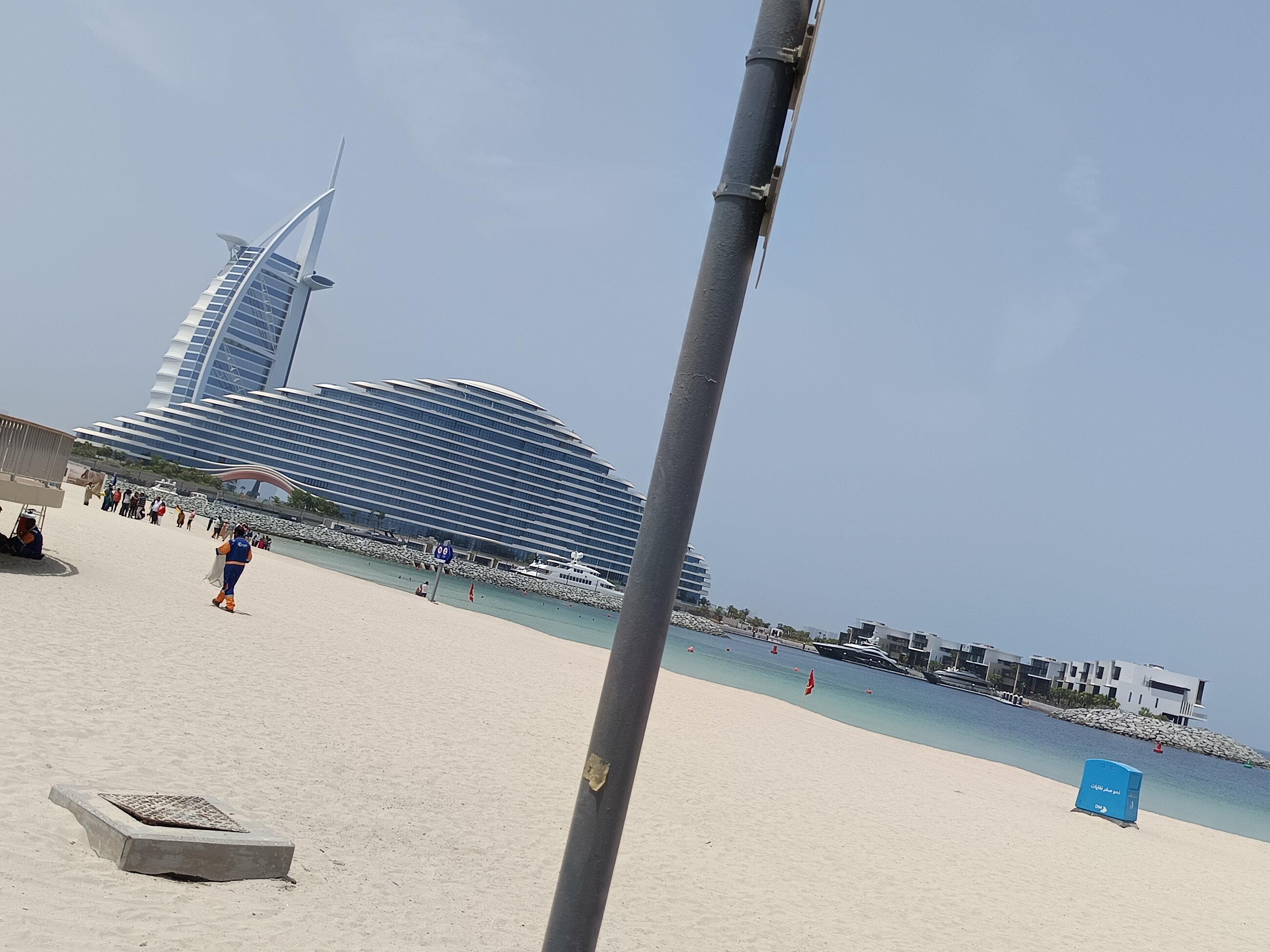 the beach near the burj al arab