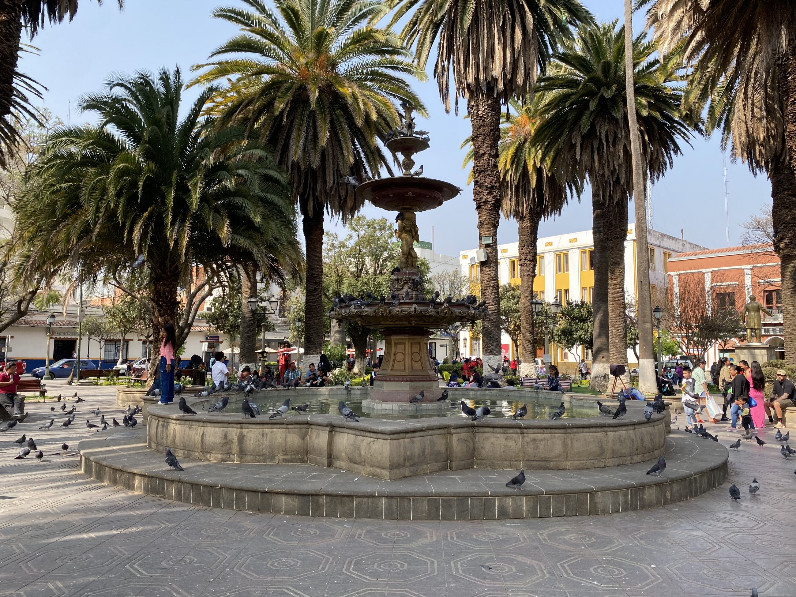 One of the many beautiful plazas!