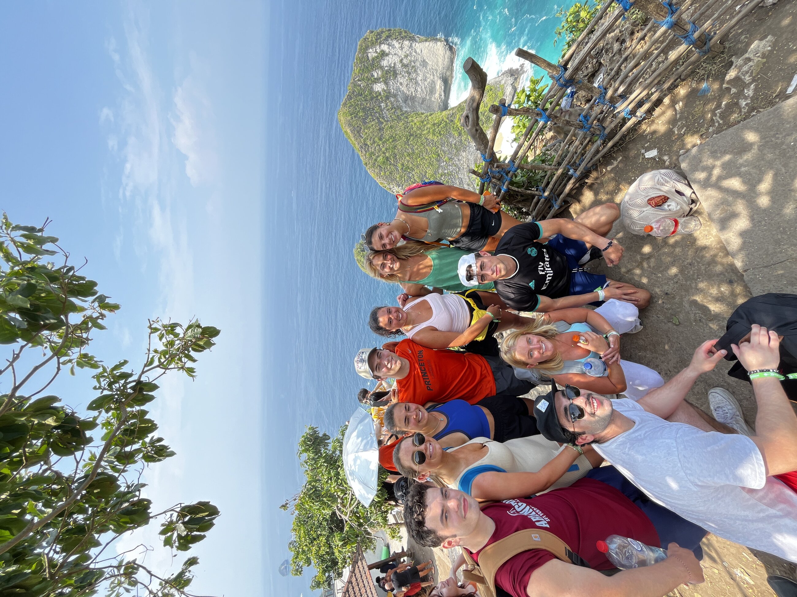 Me and my friends on a hike in Bali, Indonesia