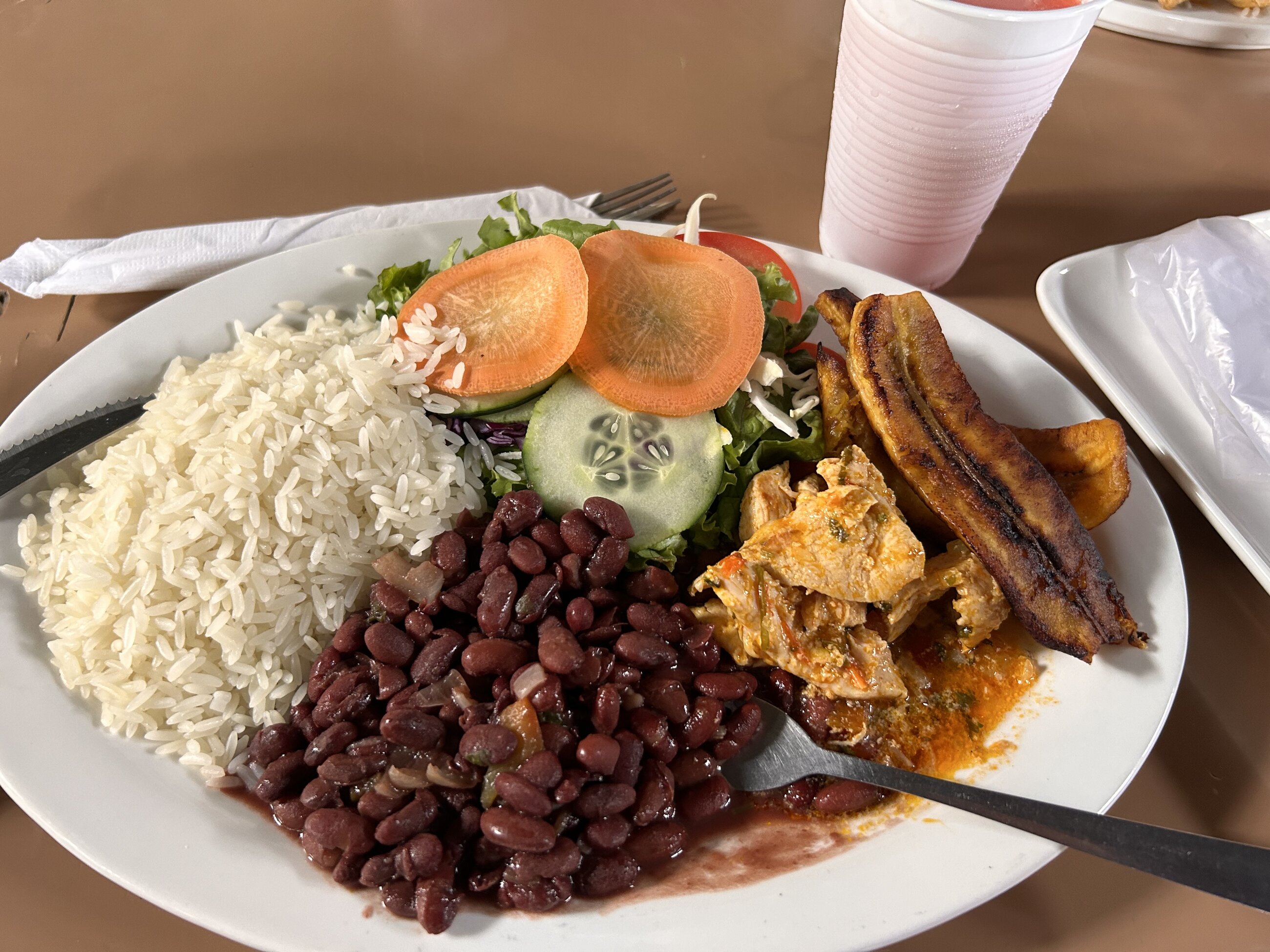 Traditional Costa Rican Meal