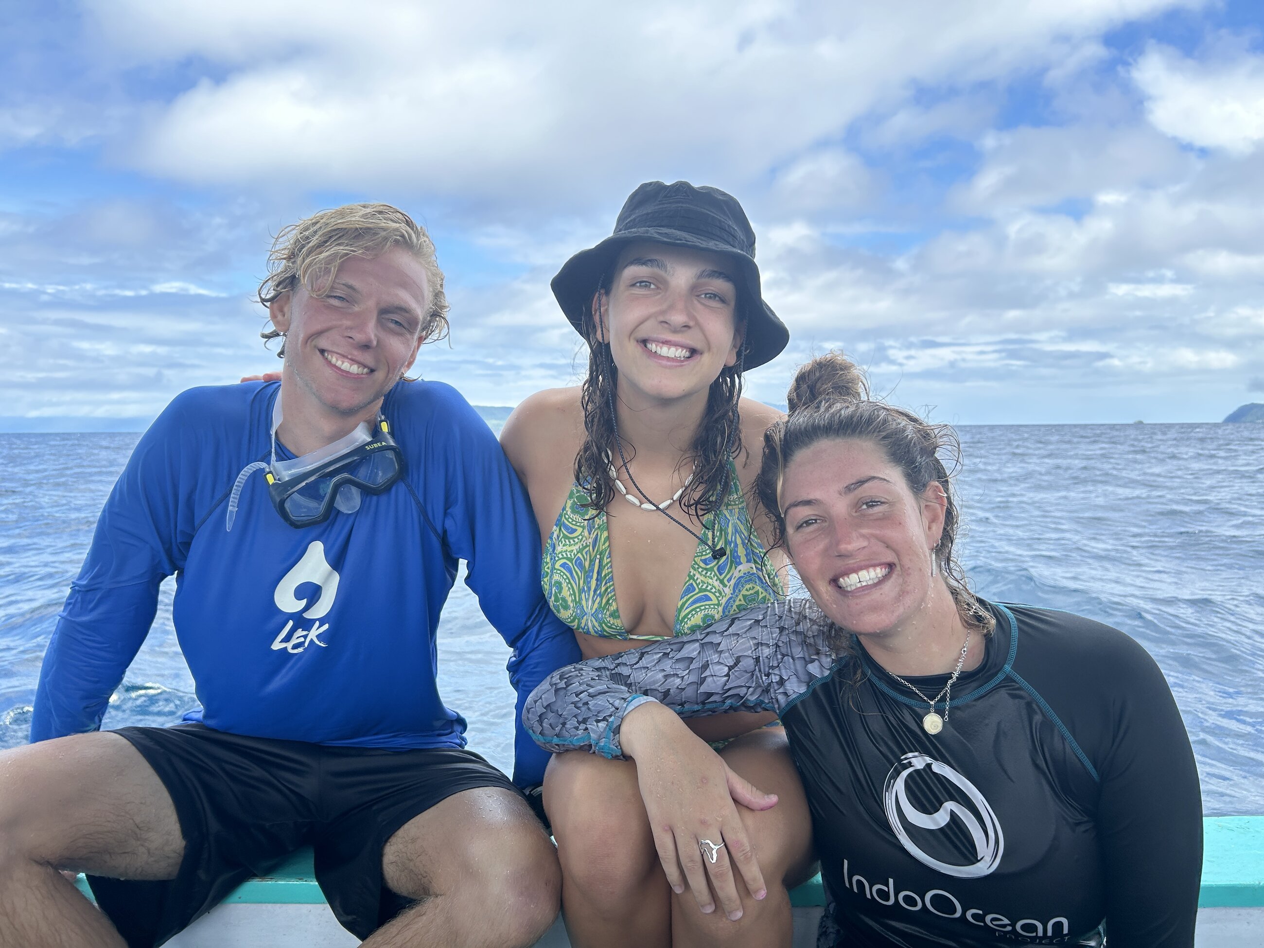 Happy divers