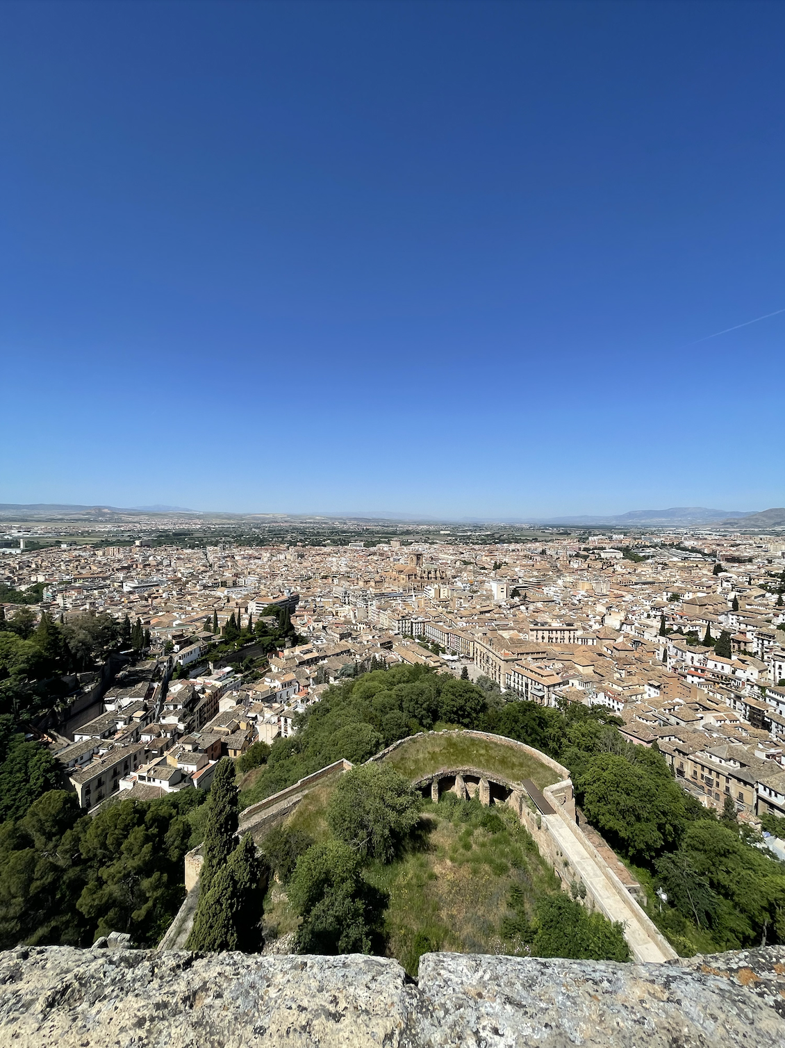 A partial view of Granada from above