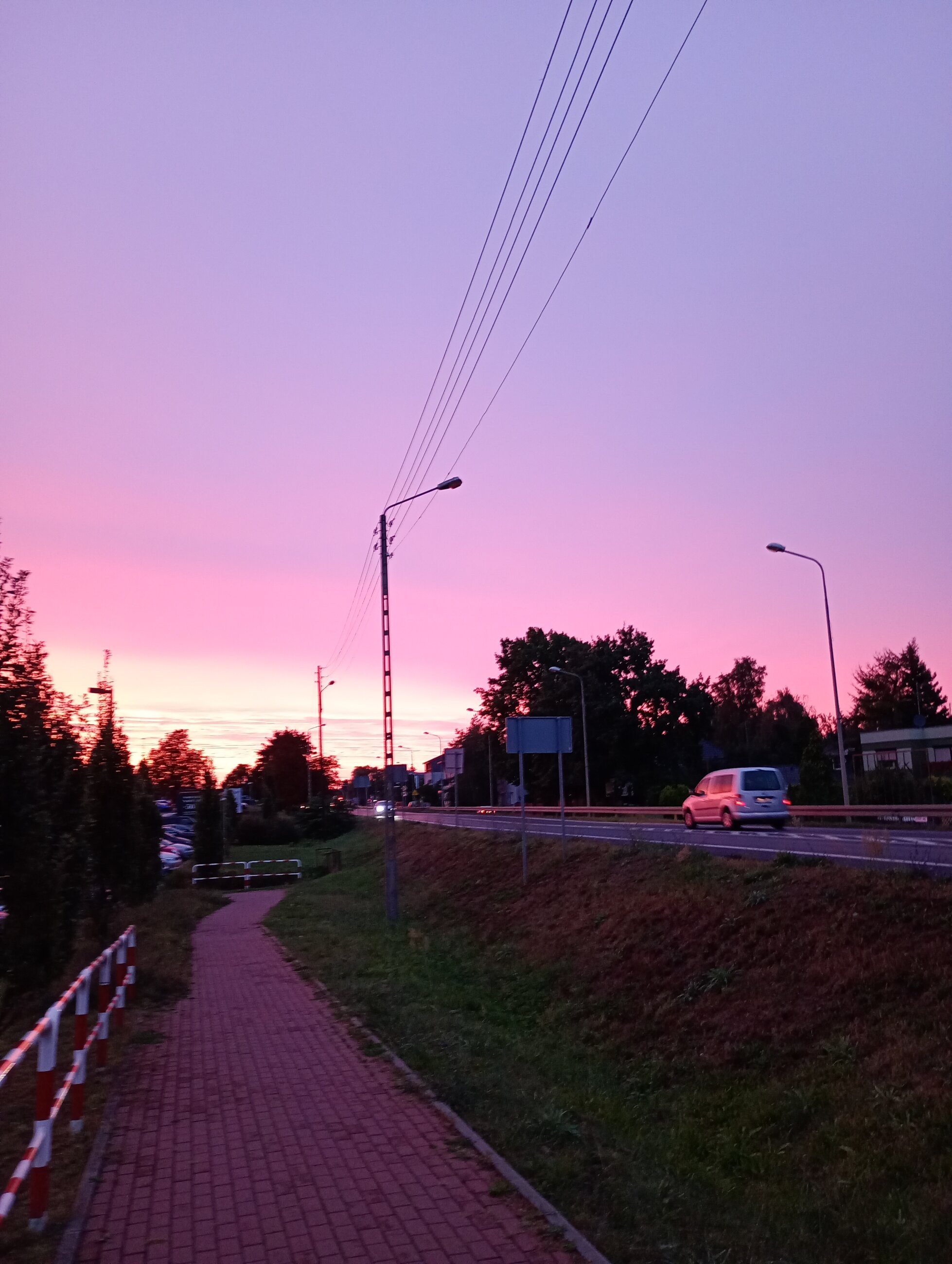 My first sunset in Poland