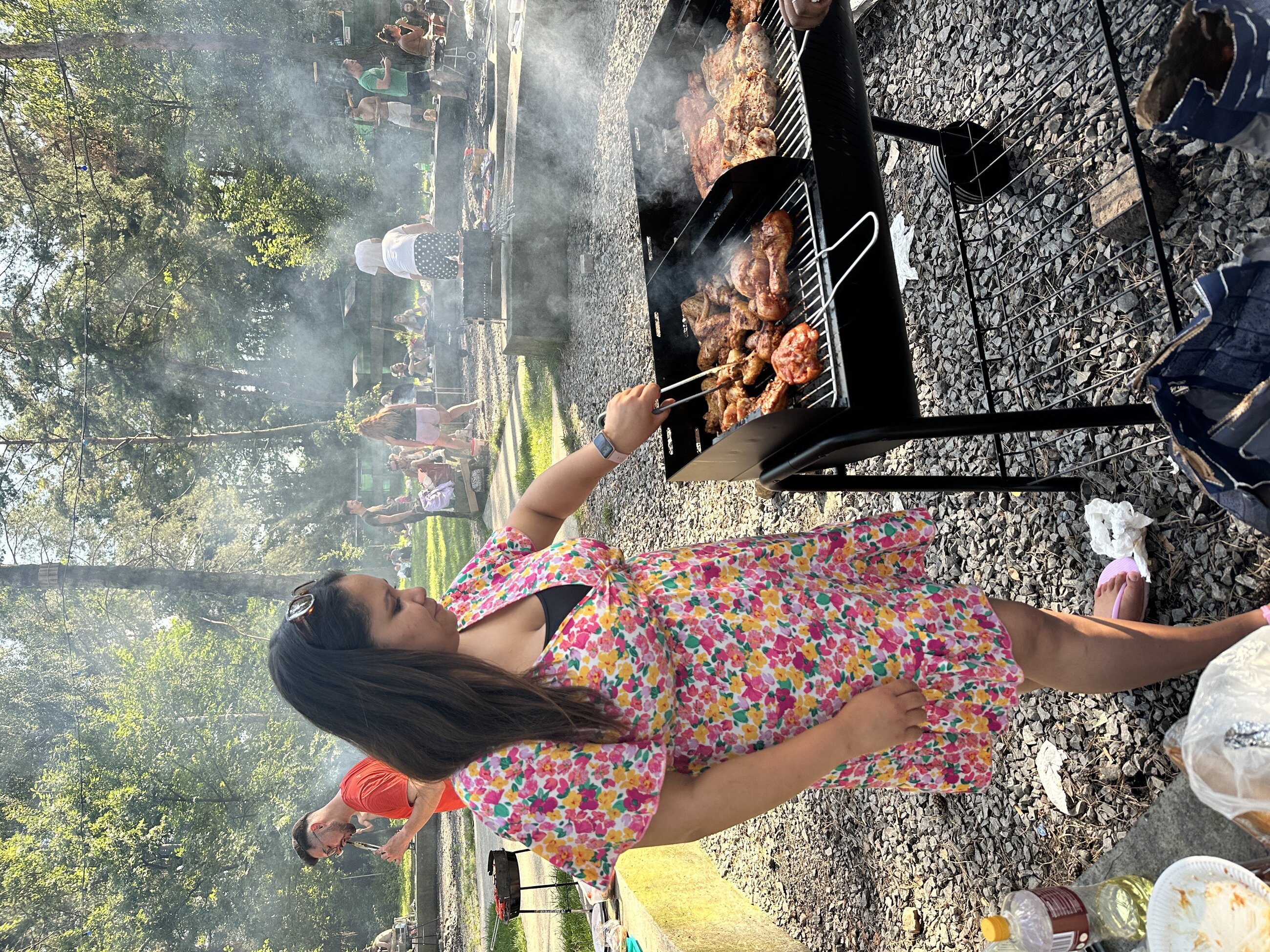 Having a grill
