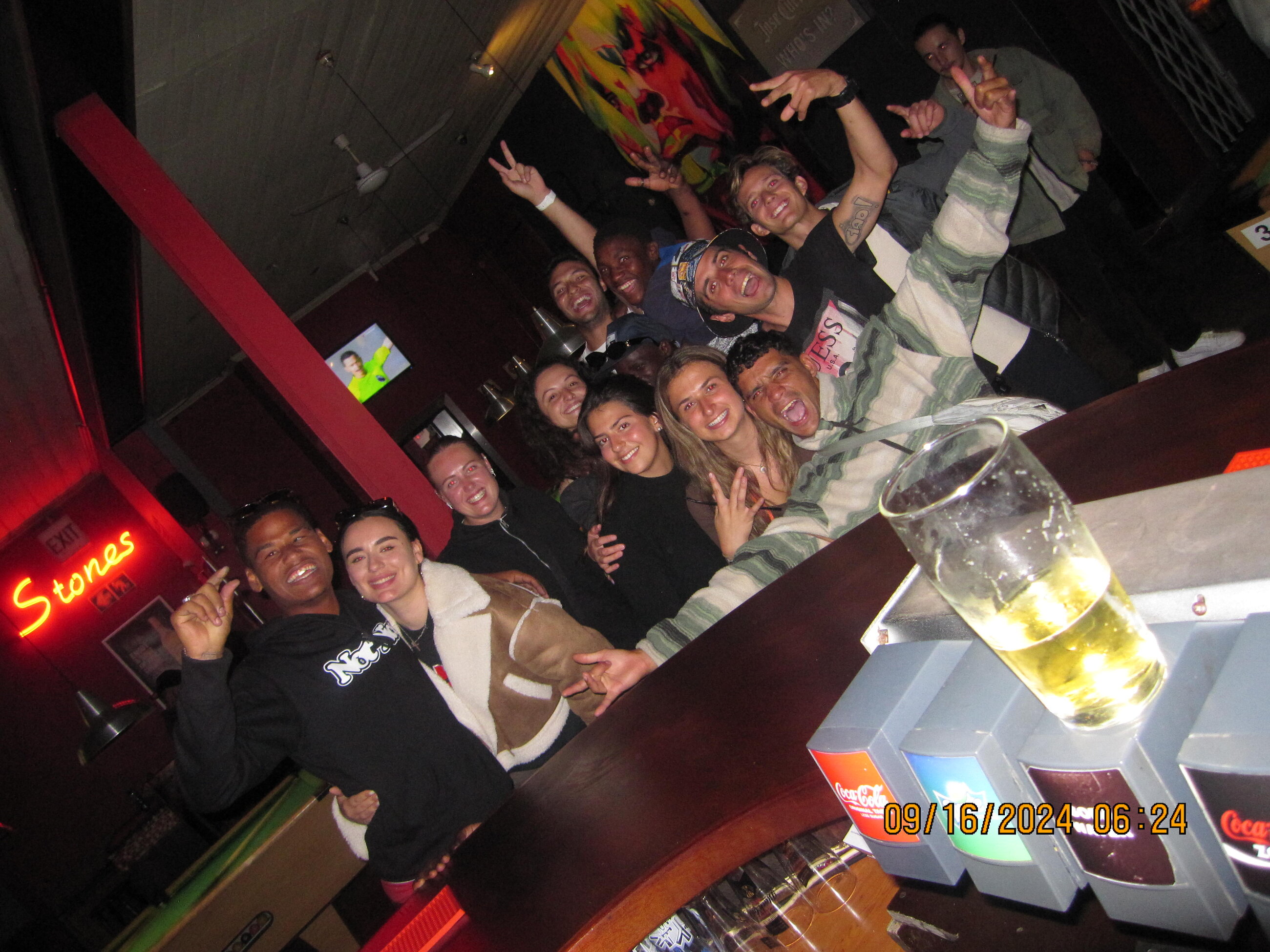 Night out with other volunteers 