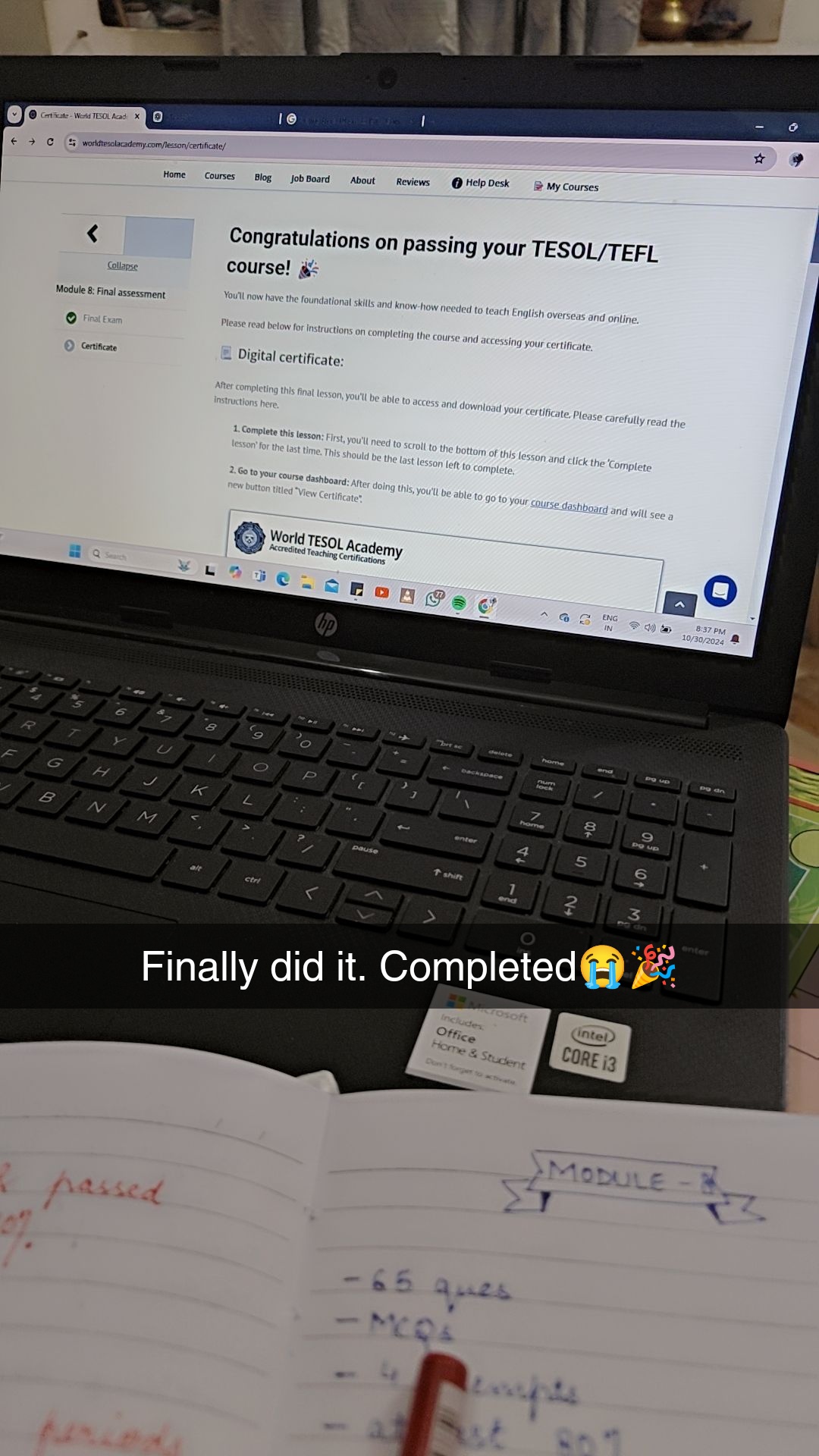 Finally! I did it!