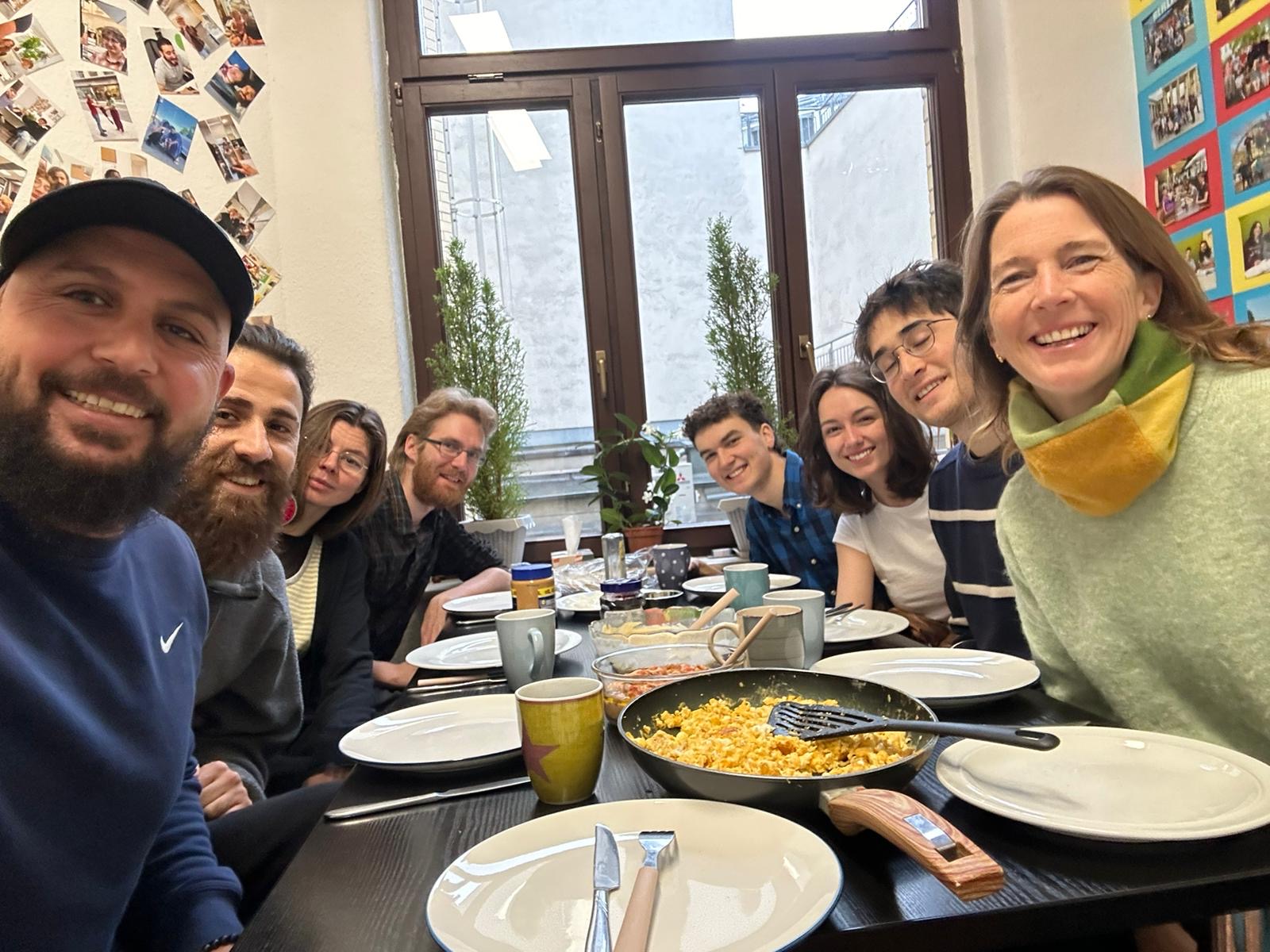 Breakfast with the team