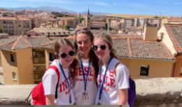 My friends and I in a neighboring city to Madrid; Toledo.