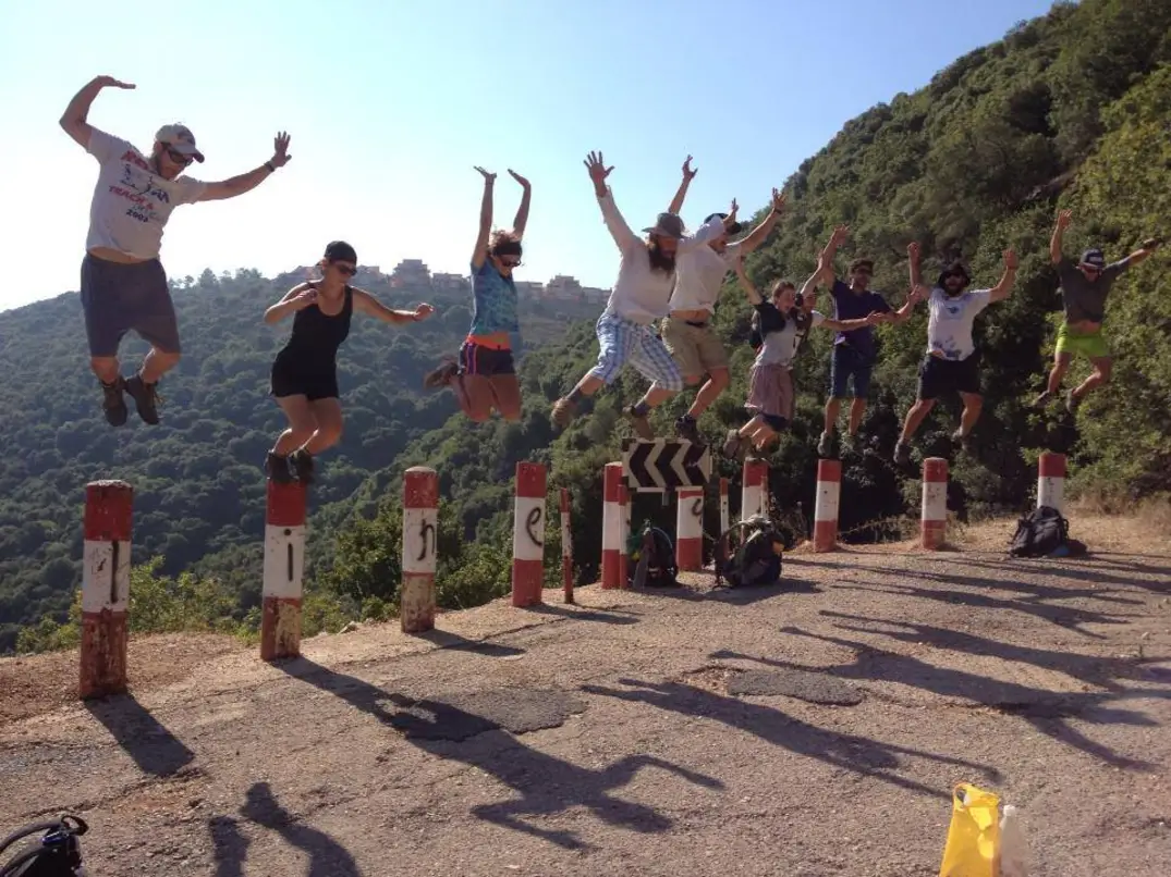 End of hike celebration
