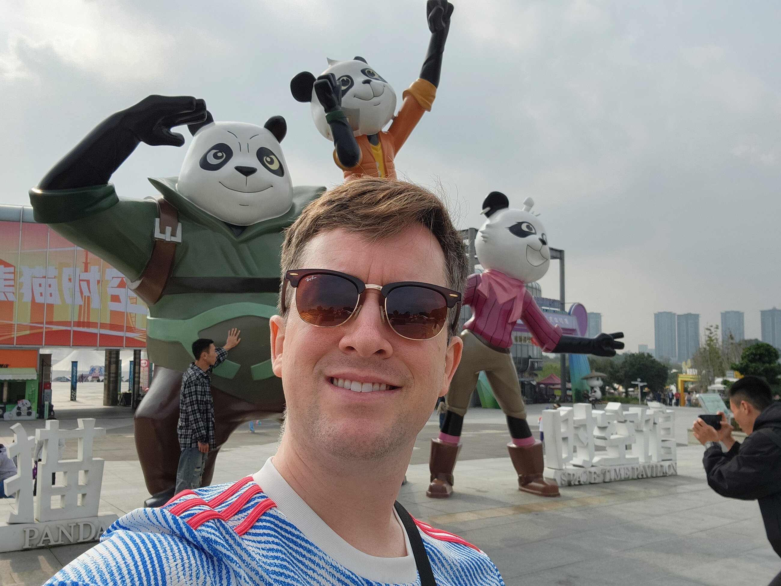 Me at the Panda Base in Chengdu.