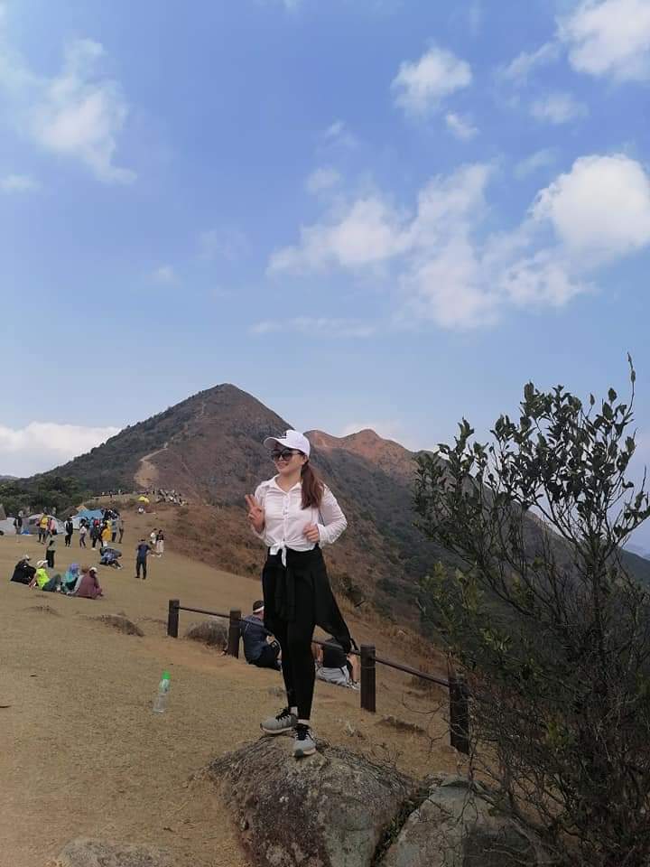 while hiking in HONGKONG