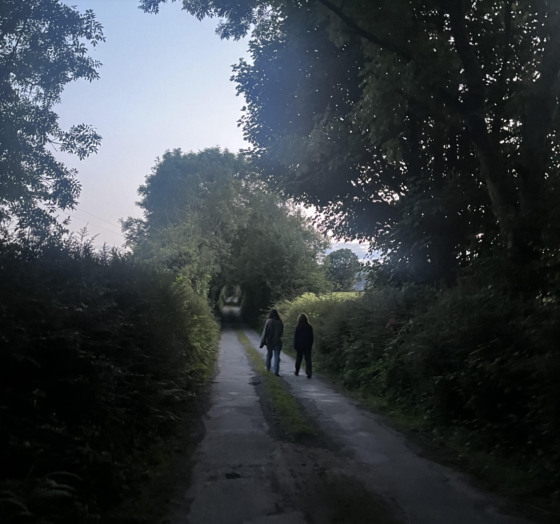 walking the 3 mile loop after dinner