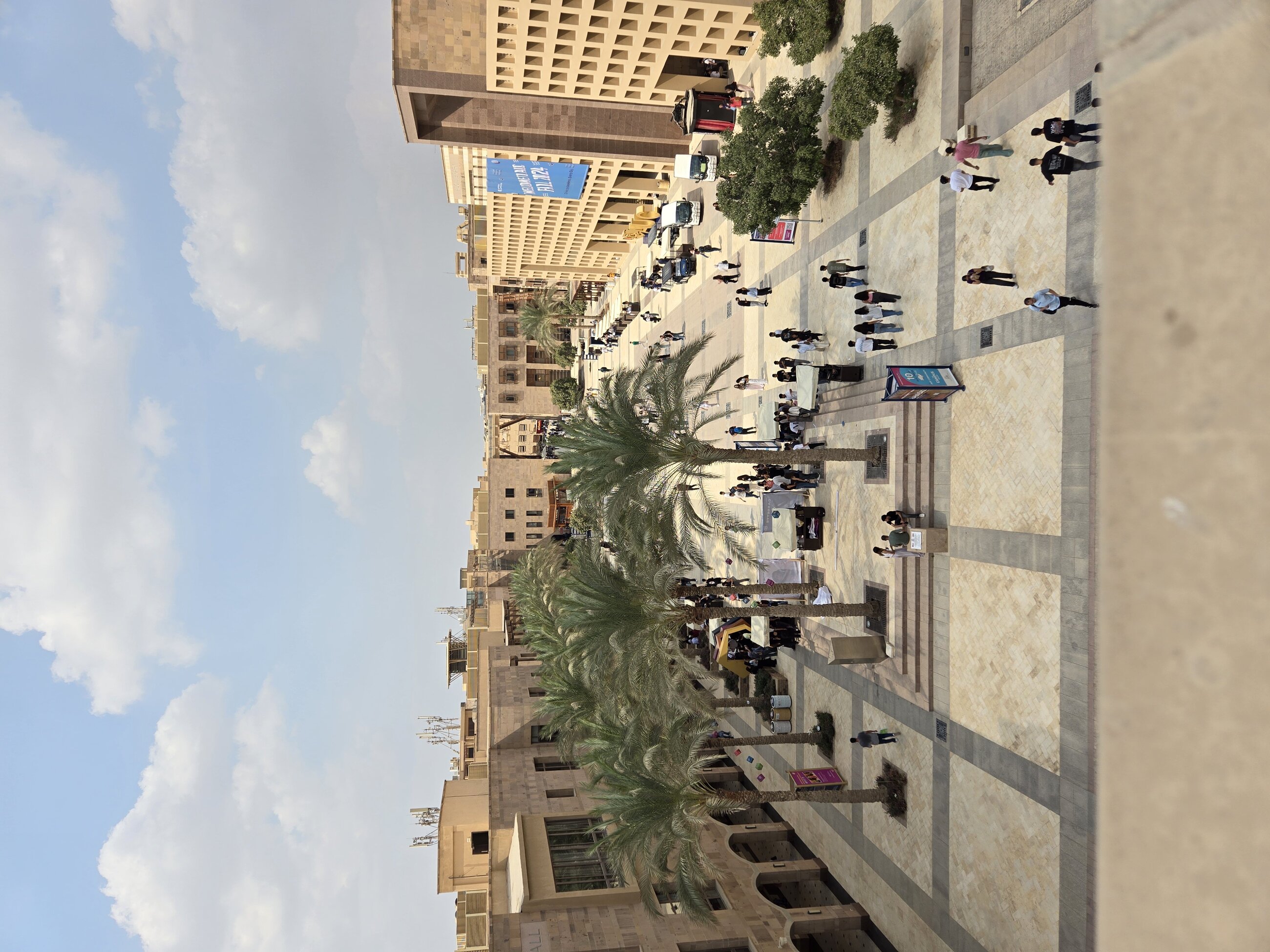 AUC plaza from the rooftop