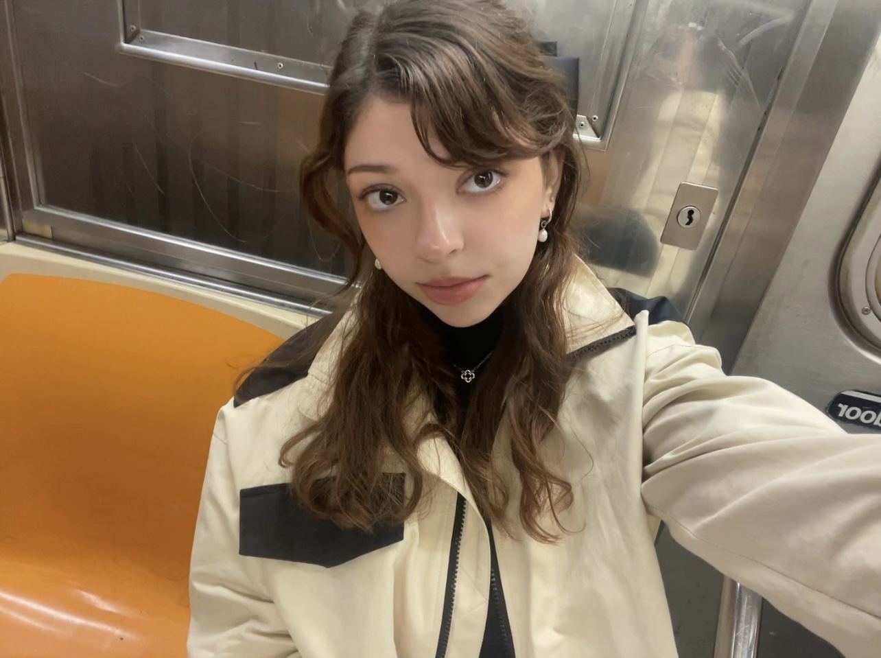 On the subway!
