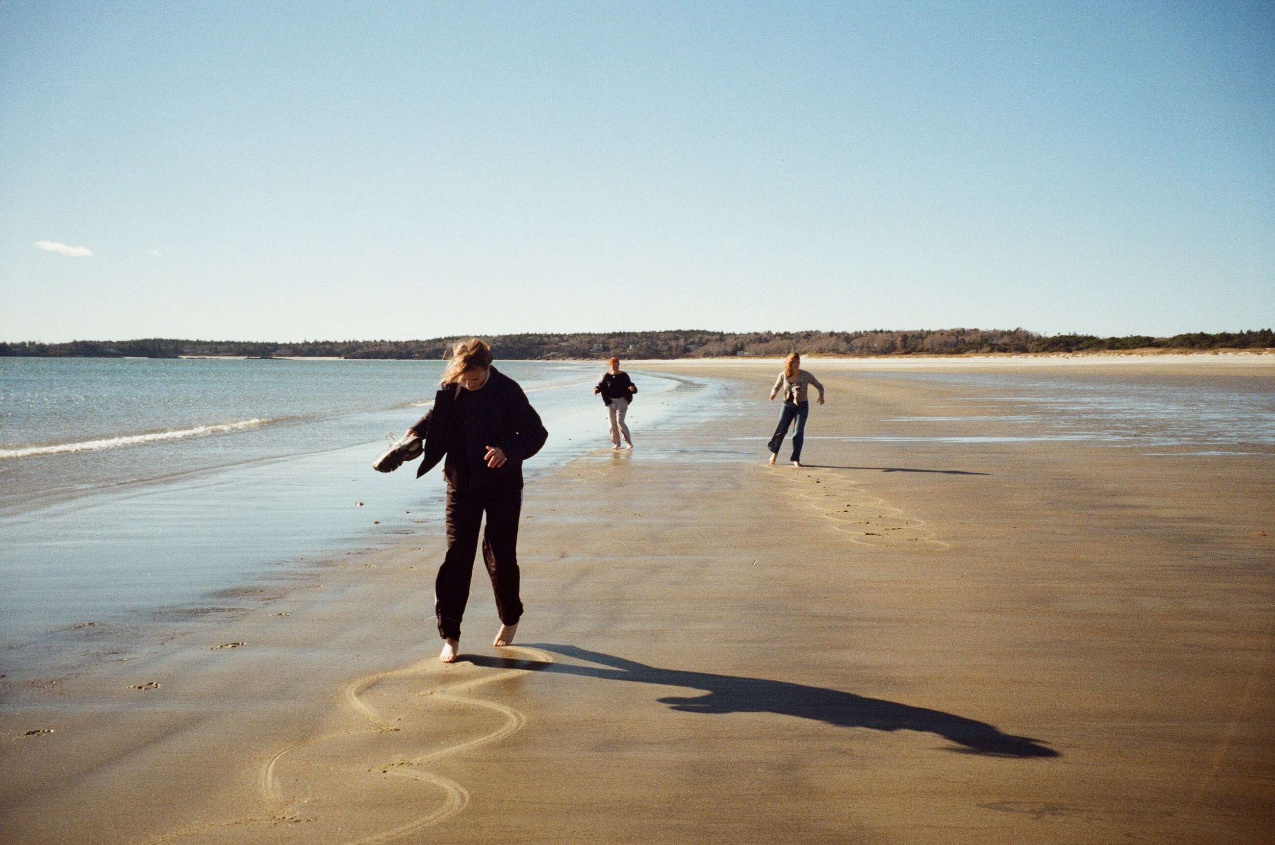 Wintry beach