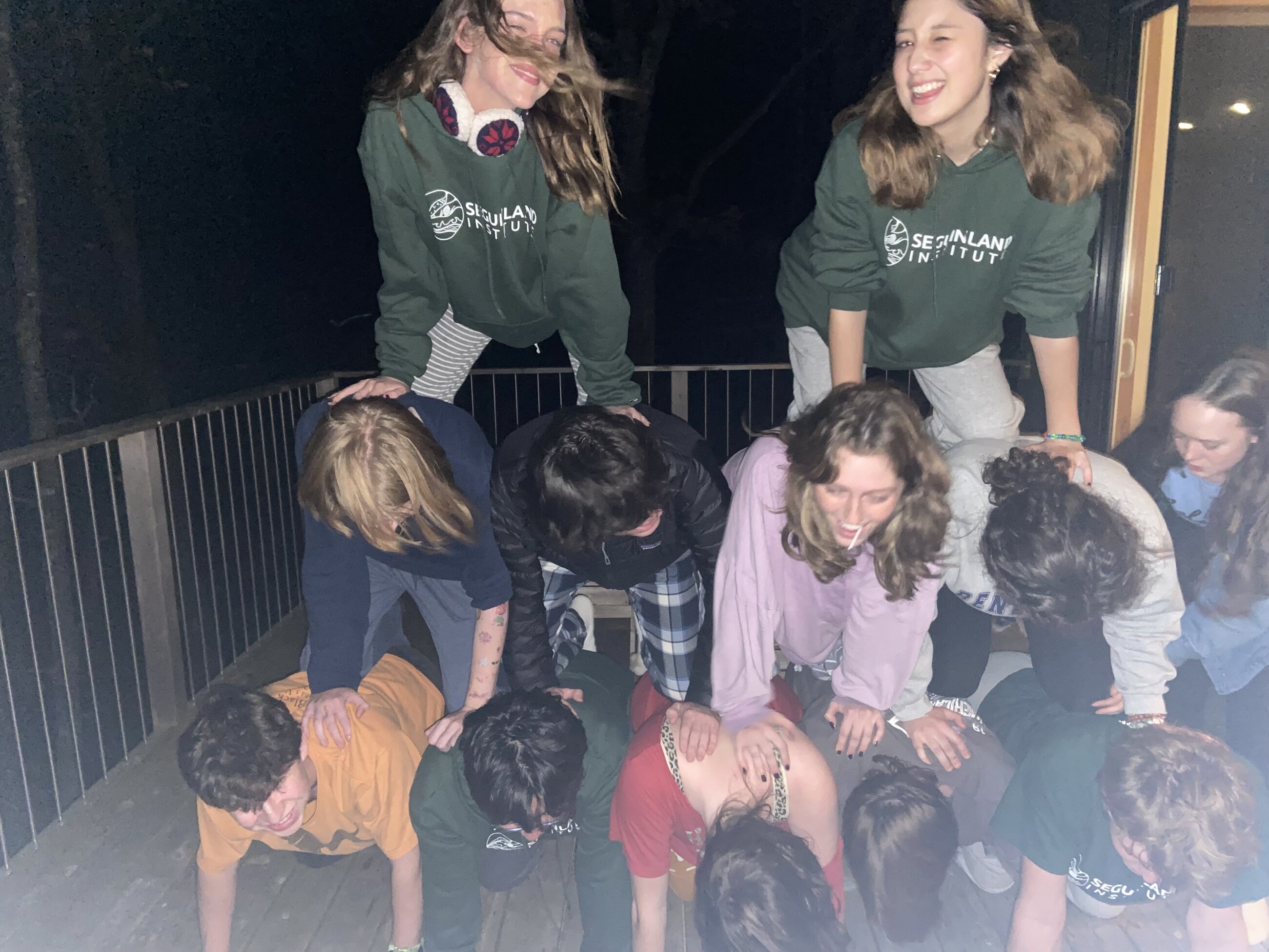 Pyramid on the last night of the program