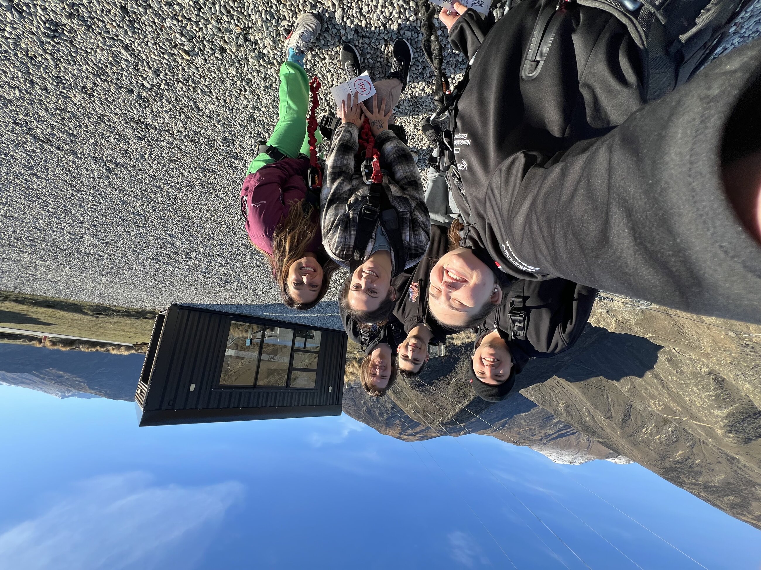 A group of TEAN students and I post-bungy in Queenstown (our first week)