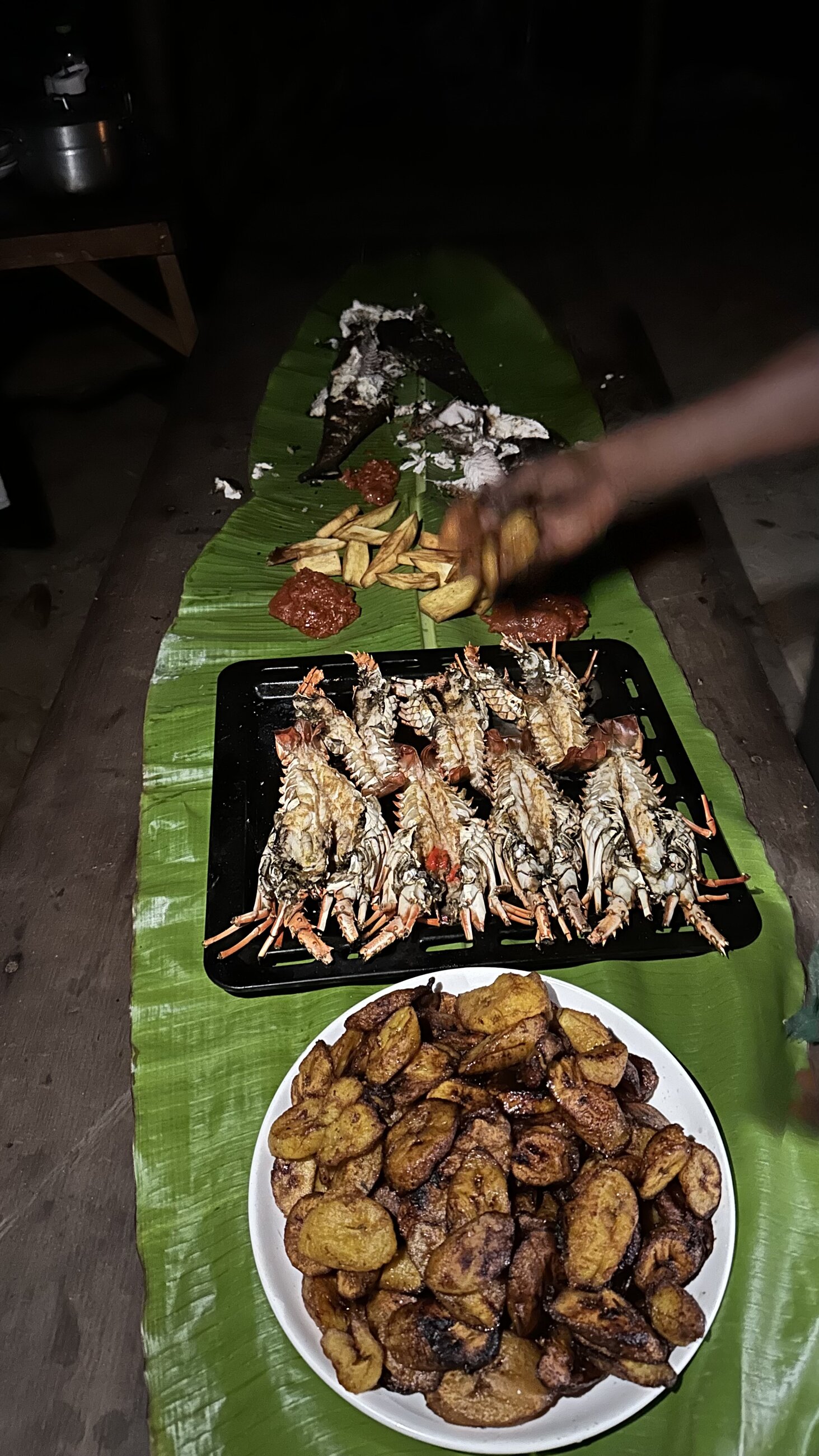 Bon fire Friday with local food