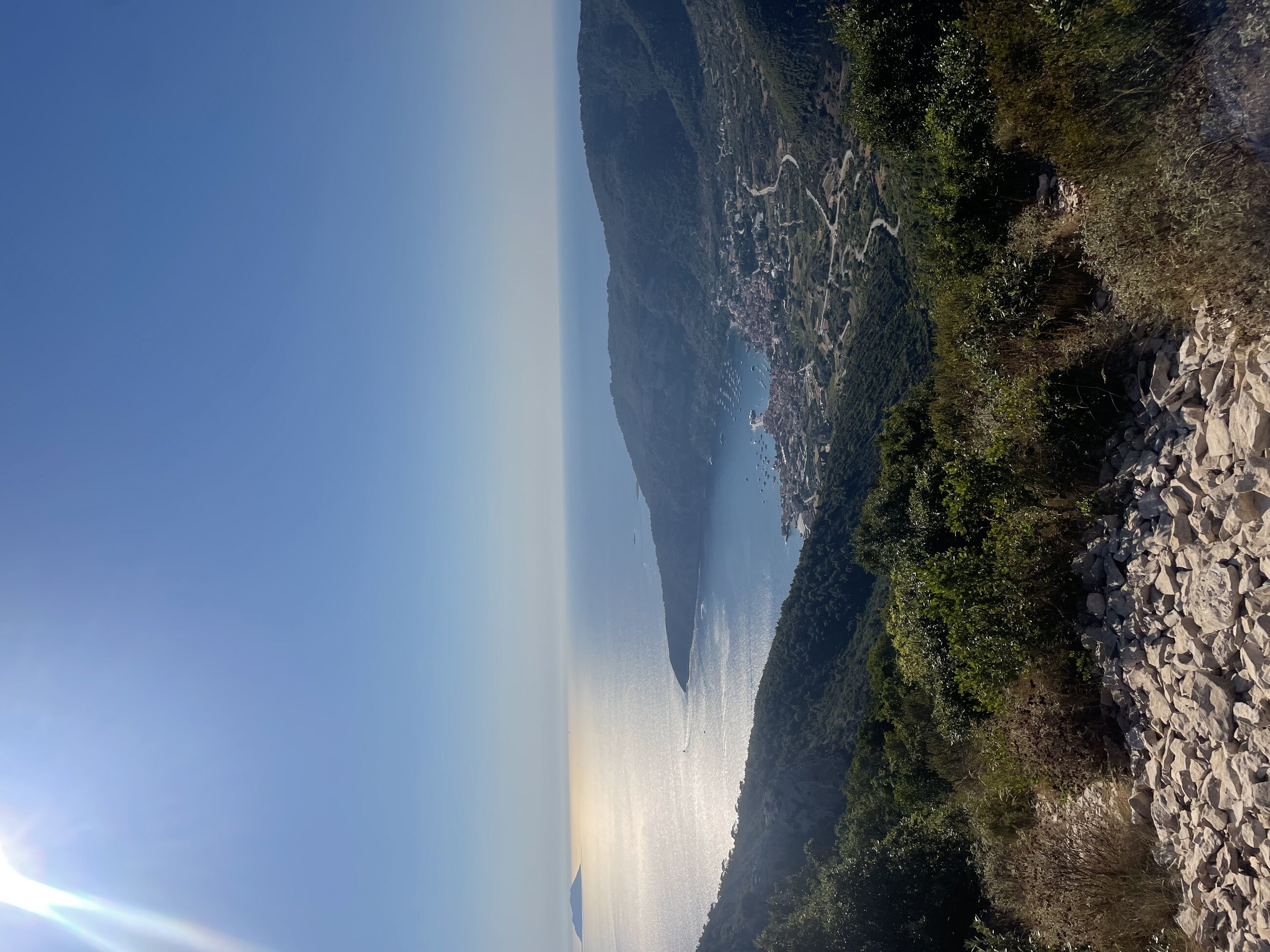 View from out bunker tour on Vis