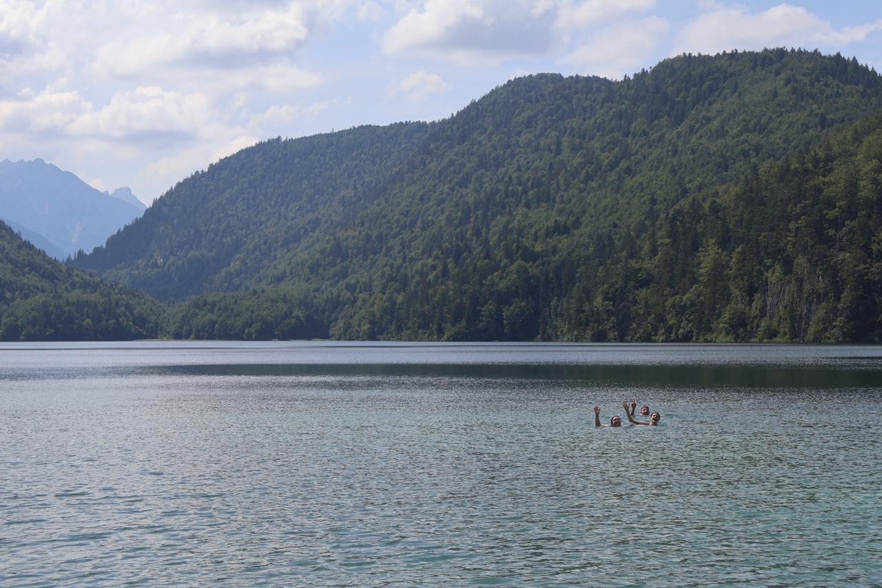 swimming near Neuschwanstein castle