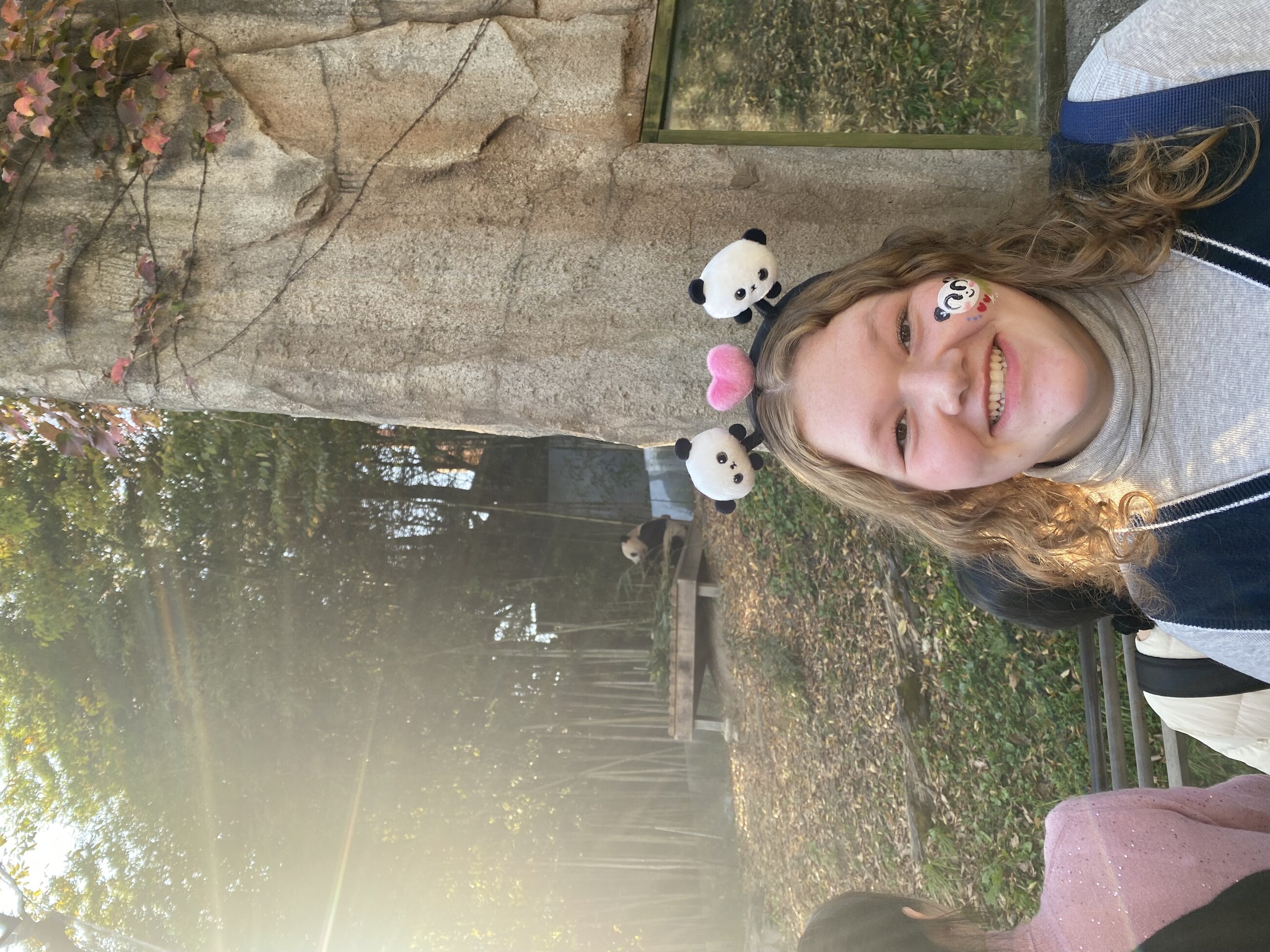 Me seeing pandas (my favorite animal) for the first time at Everland