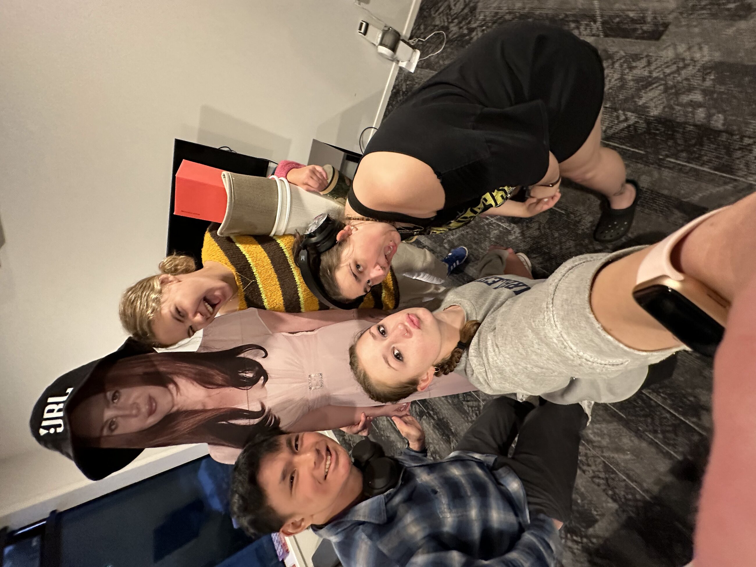 My flatmates as we got kicked out of our flat (we were moved to a new one together, but the old one had no ventilation)