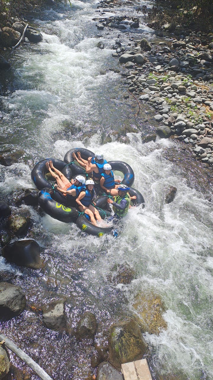 Rafting in Mindo (a weekend trip organised by the school)