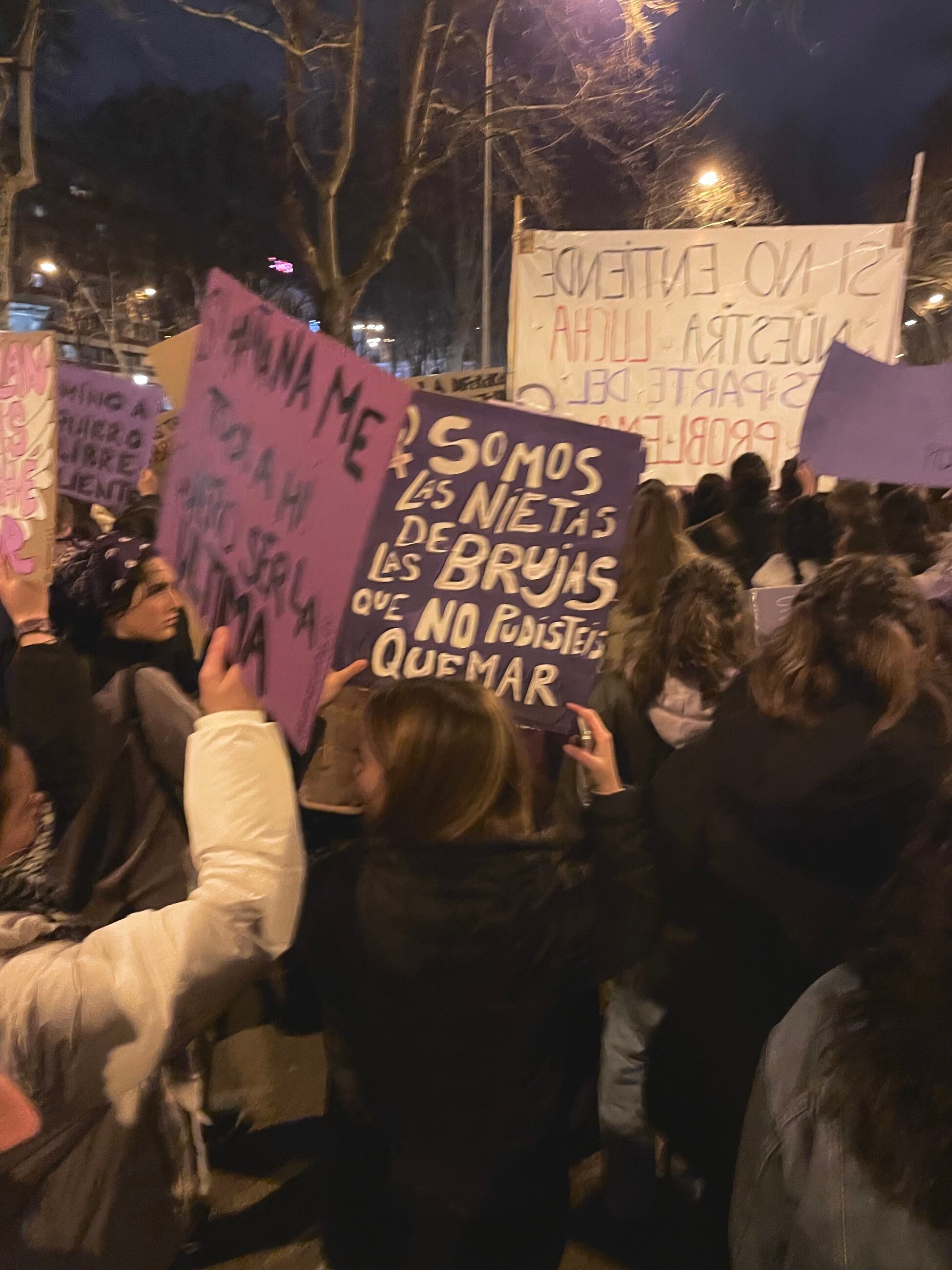 at the international women's day demonstration