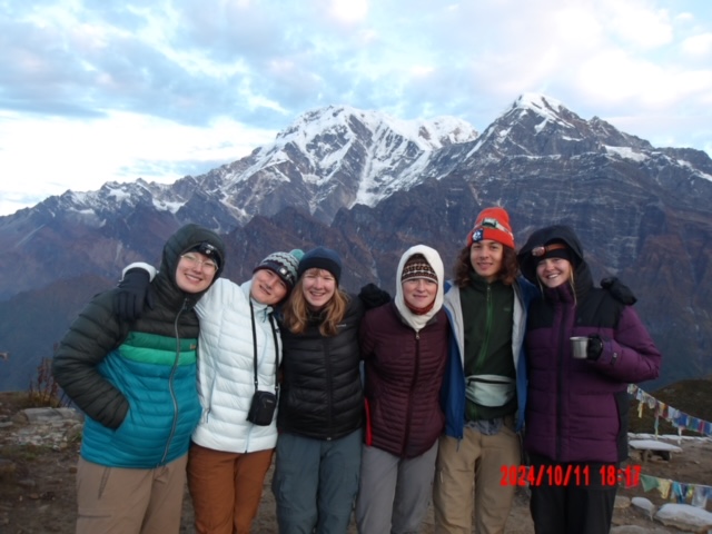 Part of the group at the high point of our mini trek. I am 3rd person from the right. 