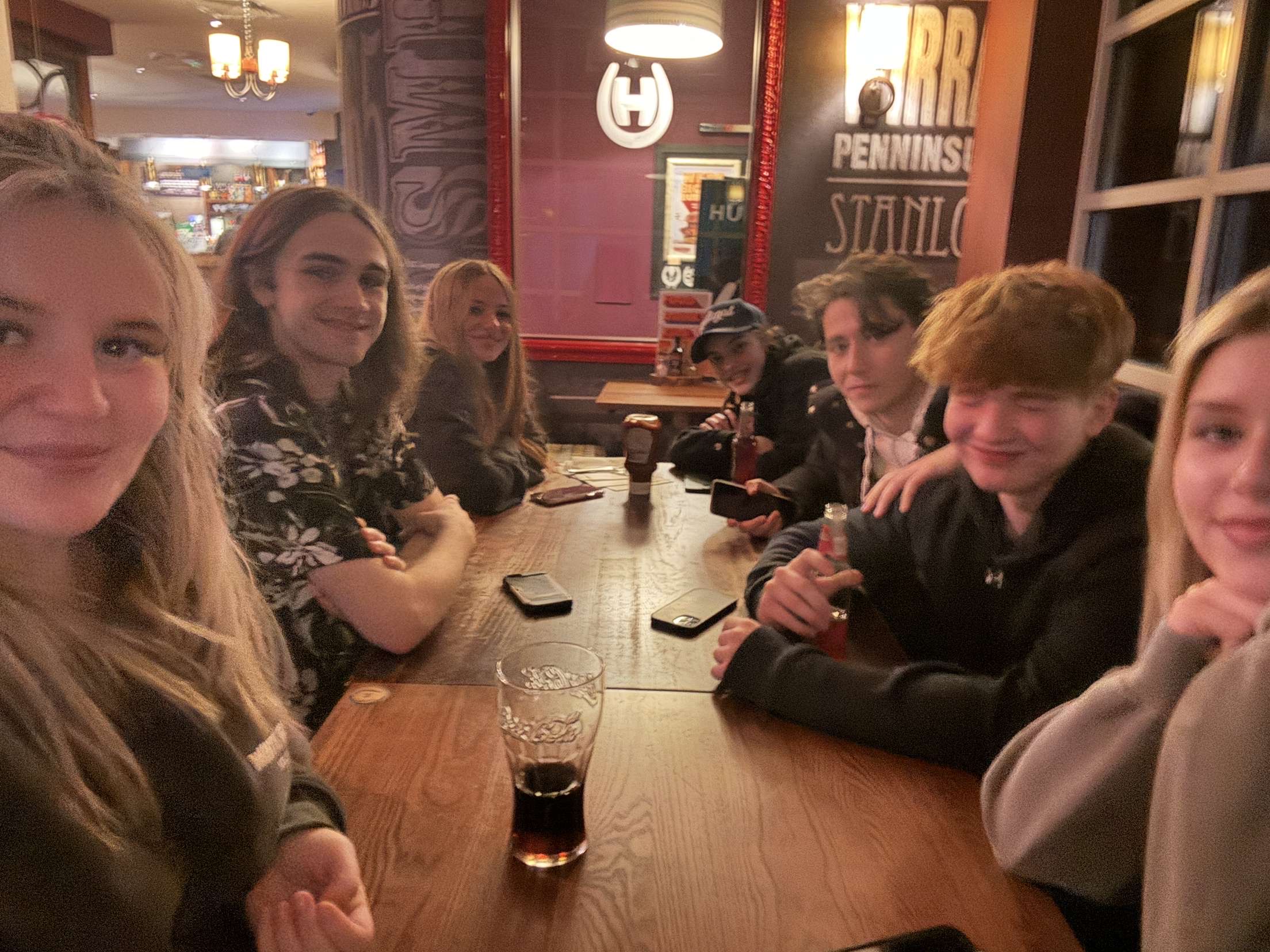 Out for birthday dinner and bowling with friends!