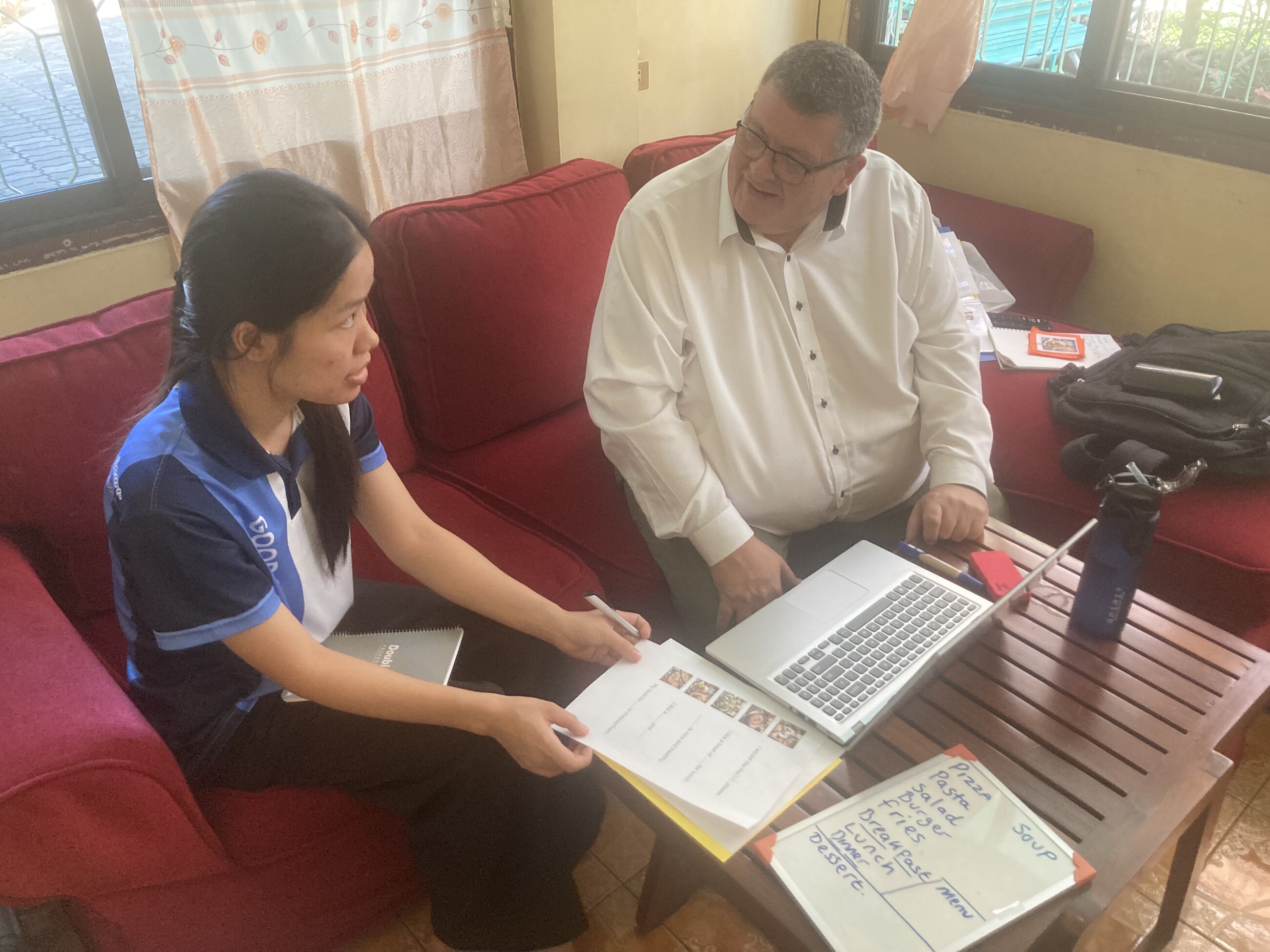 One-on-one teaching session