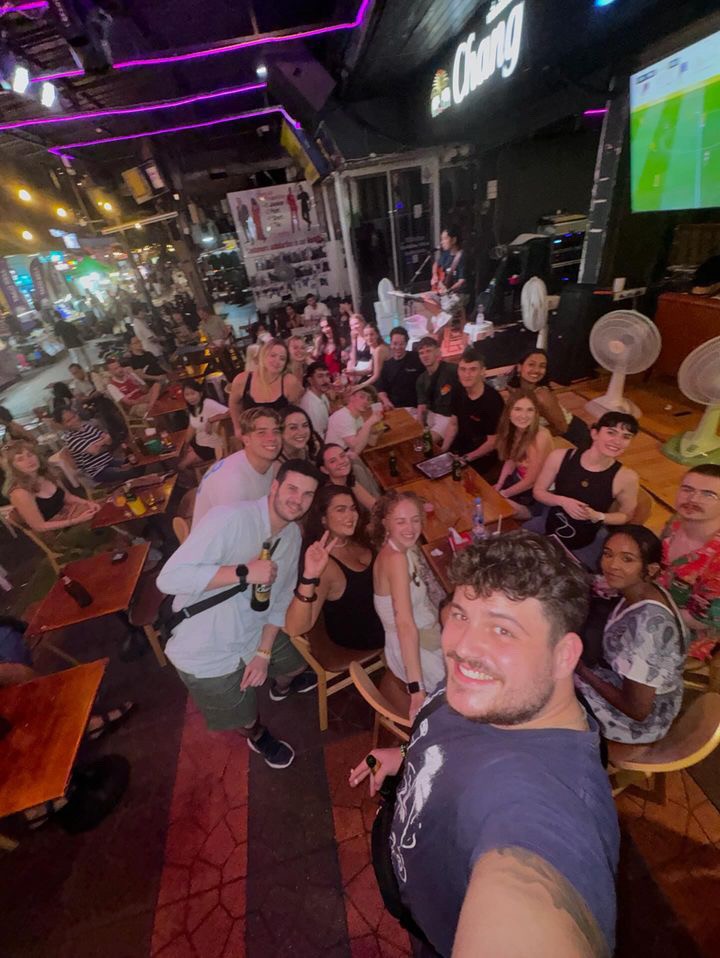 TravelGrad night out in Bangkok before school starts!