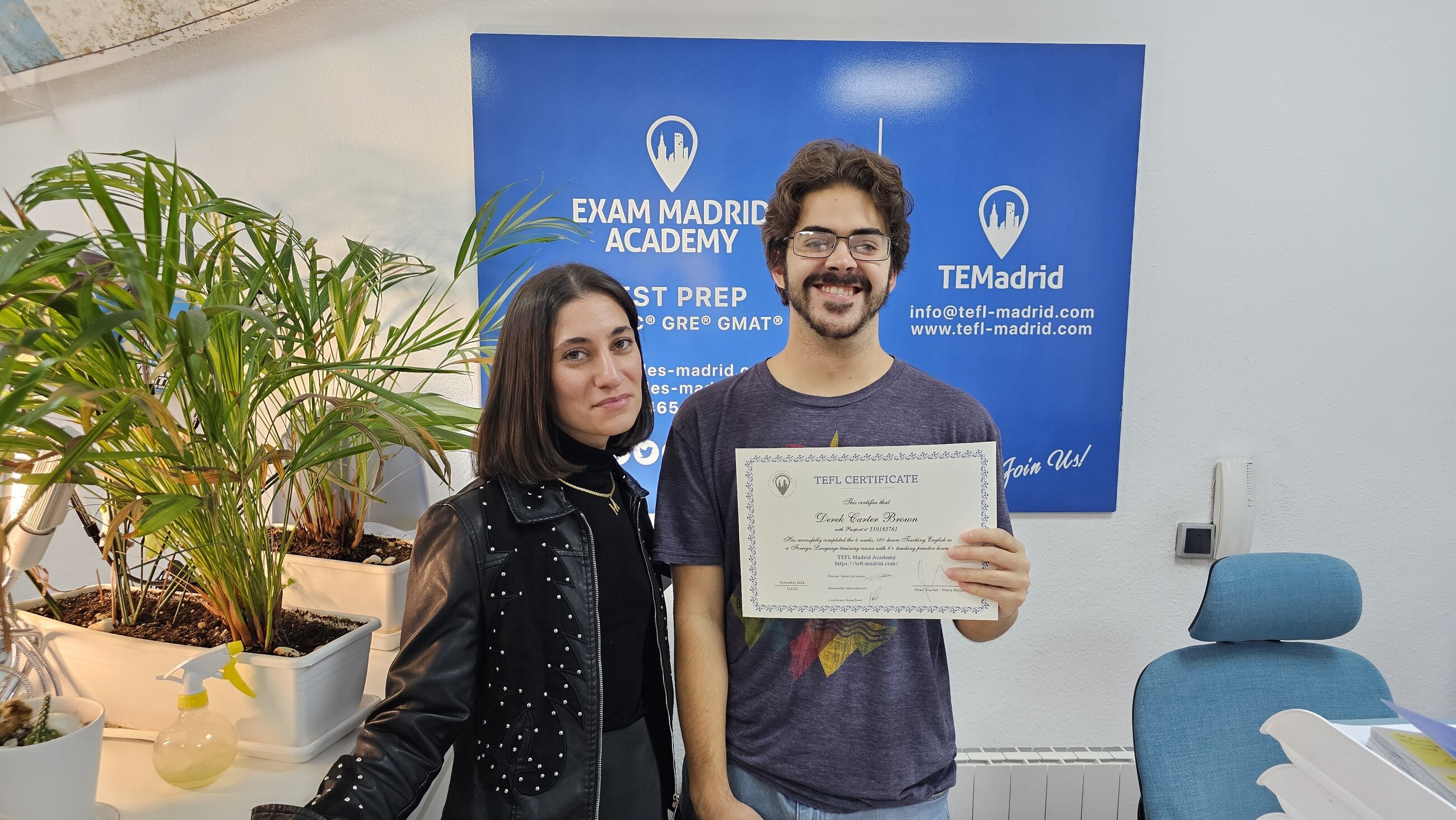 my TEFL certification