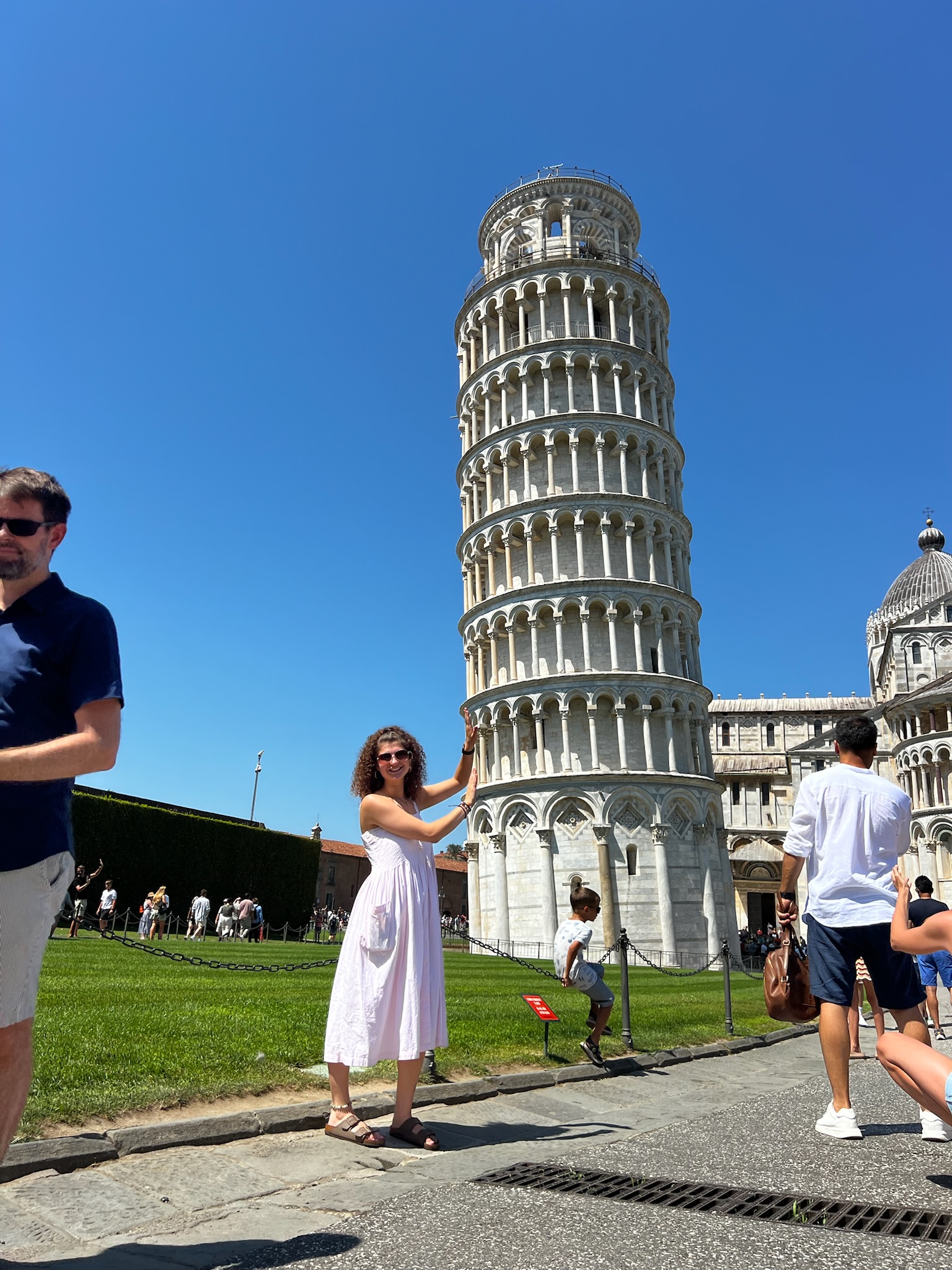 Leaning tower of Pisa!