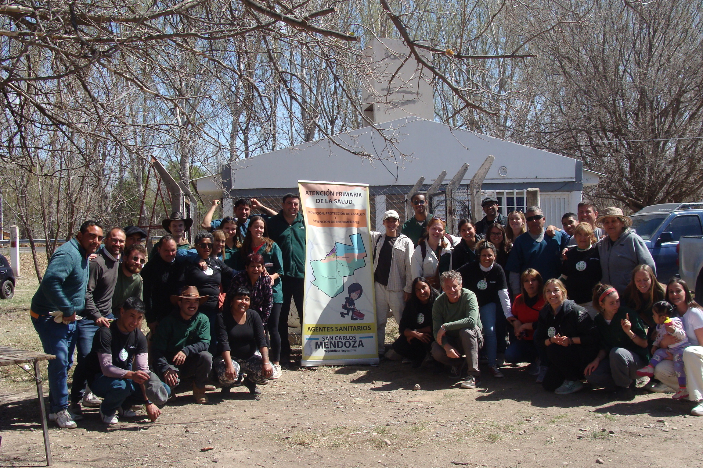 This is everyone in our program group plus a group of rural healthcare providers in the Province of Mendoza after we shadowed some of the providers and had a traditional Argentinian meal (asado) with them (that they cooked for us;))!