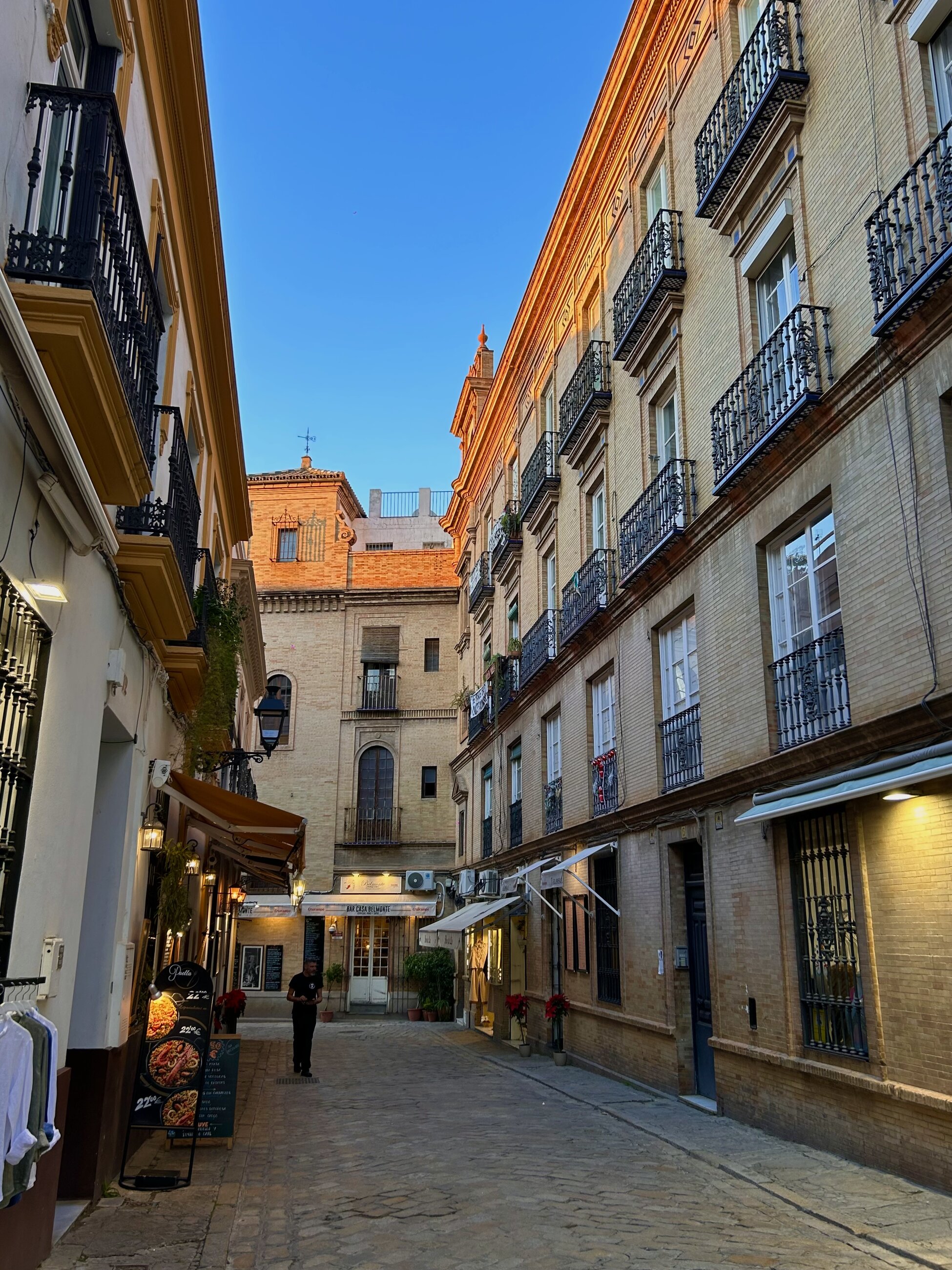 a street in the center of sevilla