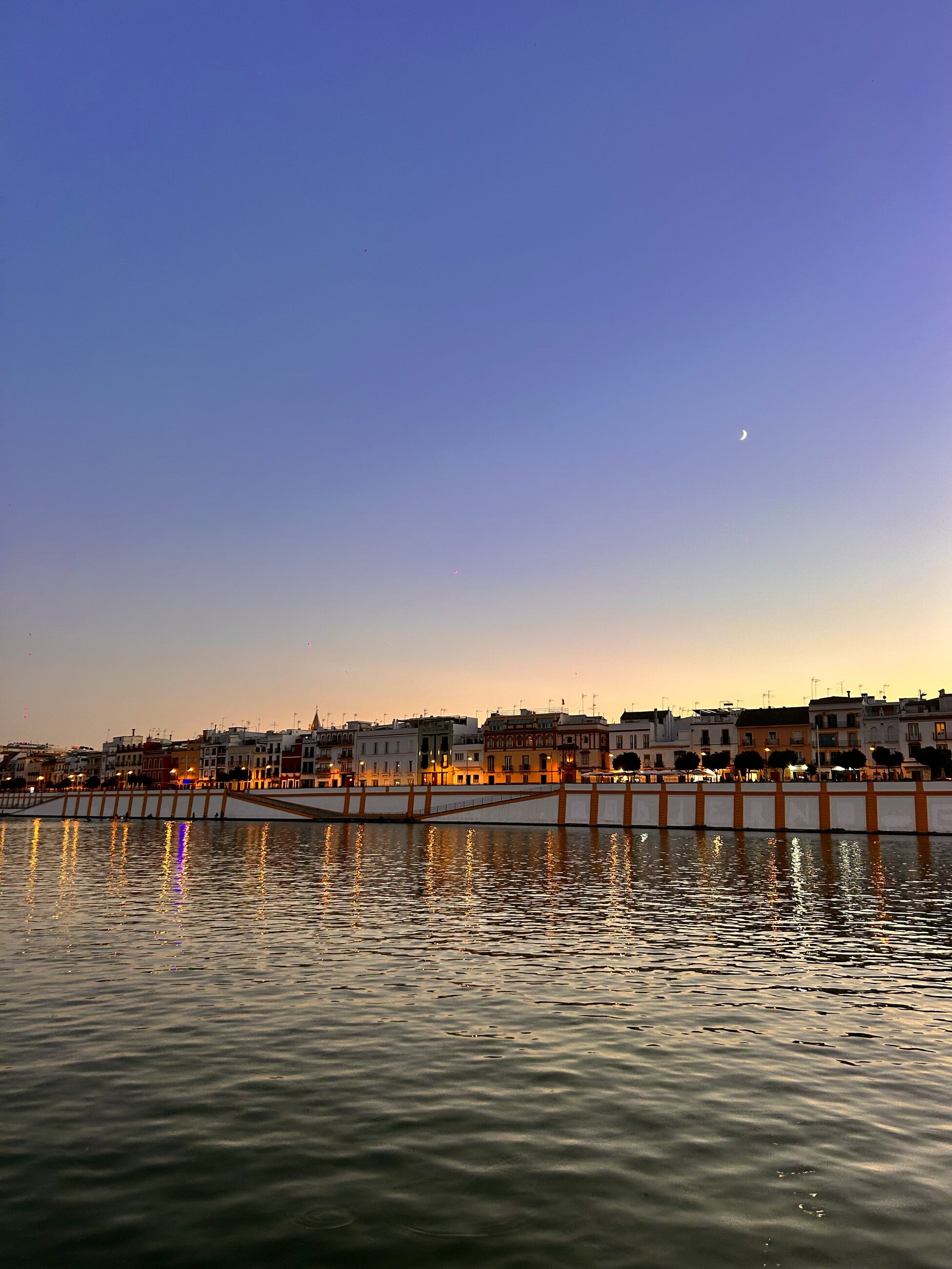 the river at sunset