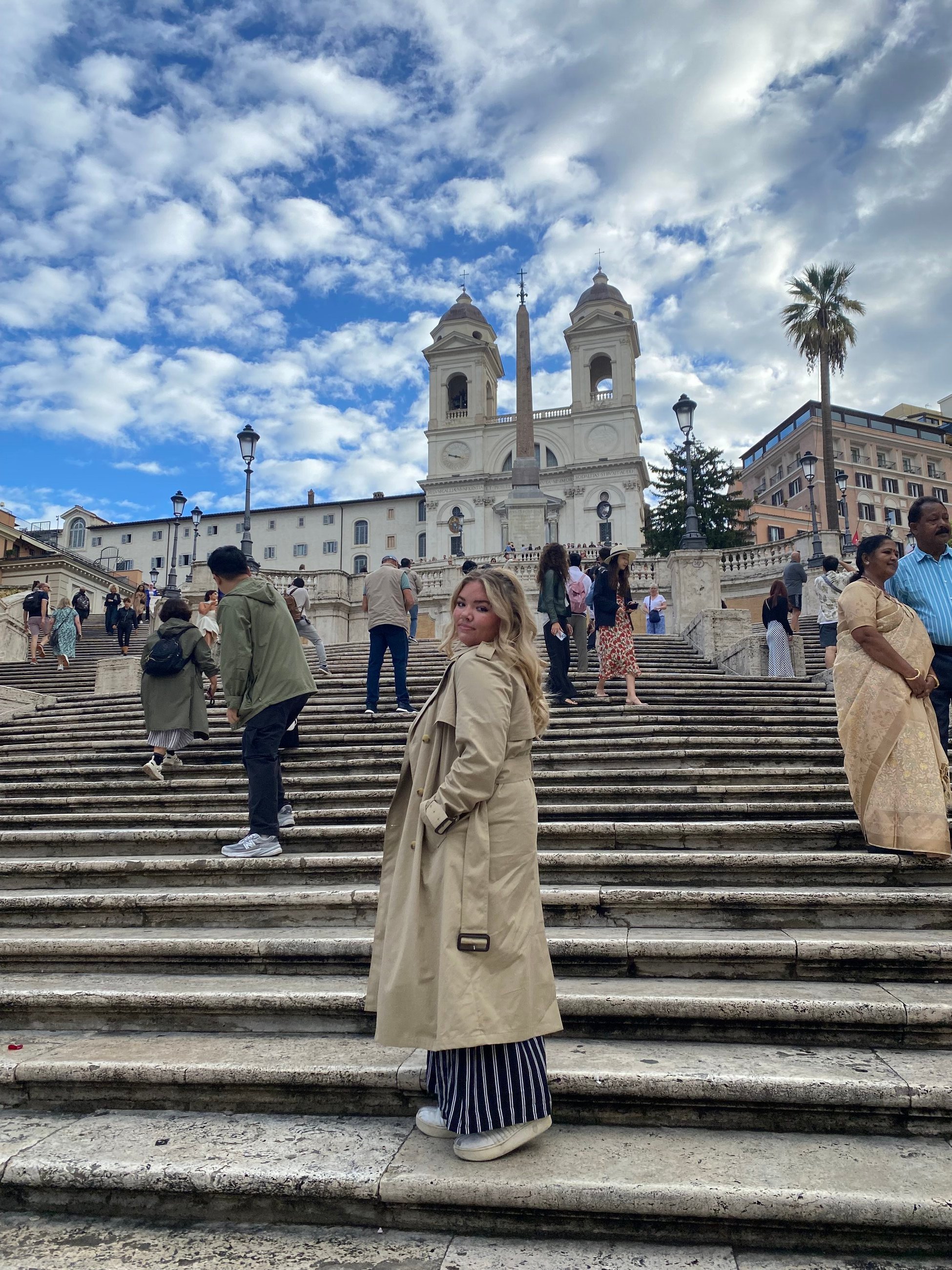 This was taken at the Spanish steps in Rome!