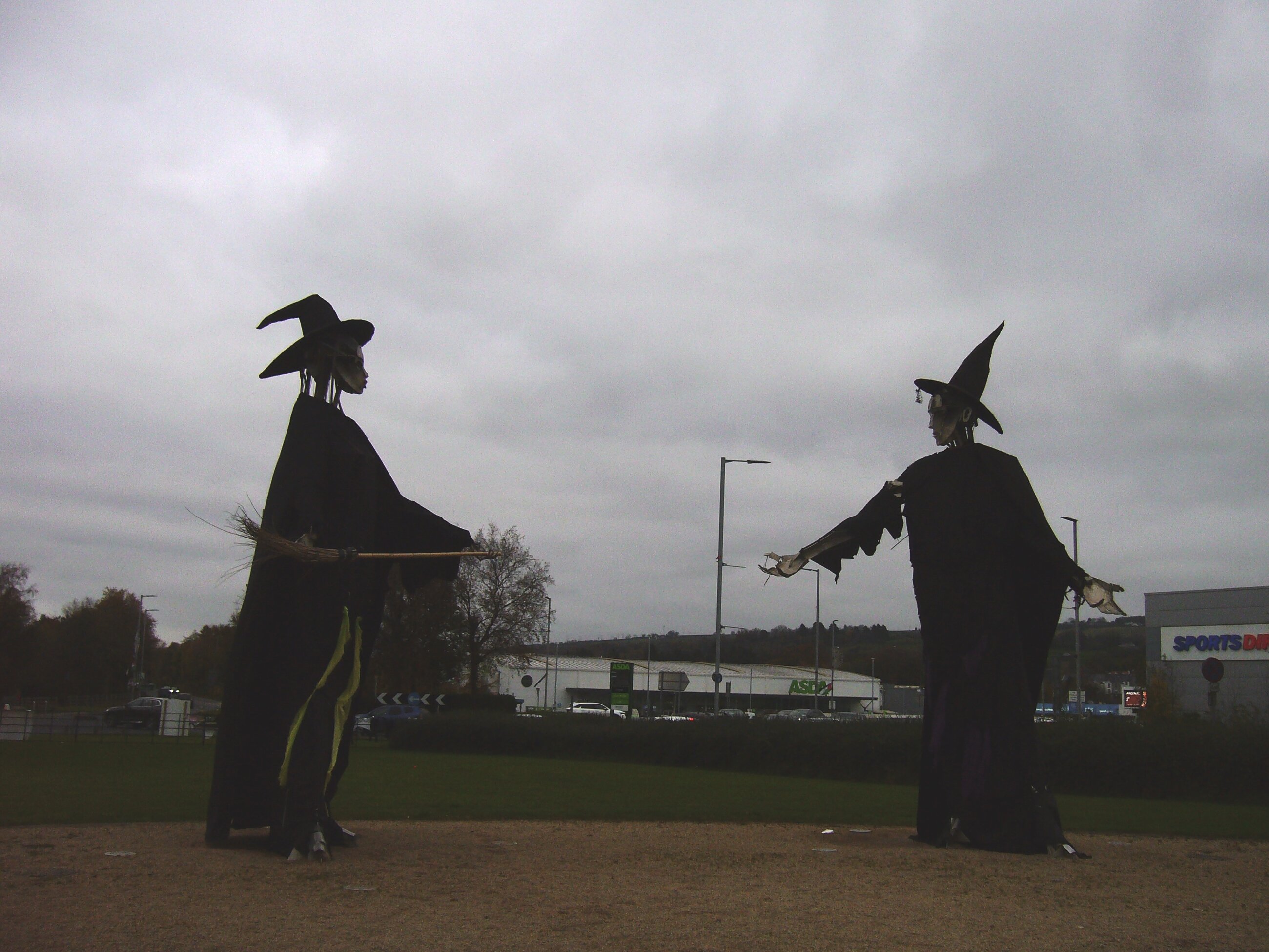 'Let the Dance Begin' metal sculptures in Strabane, Northern Ireland