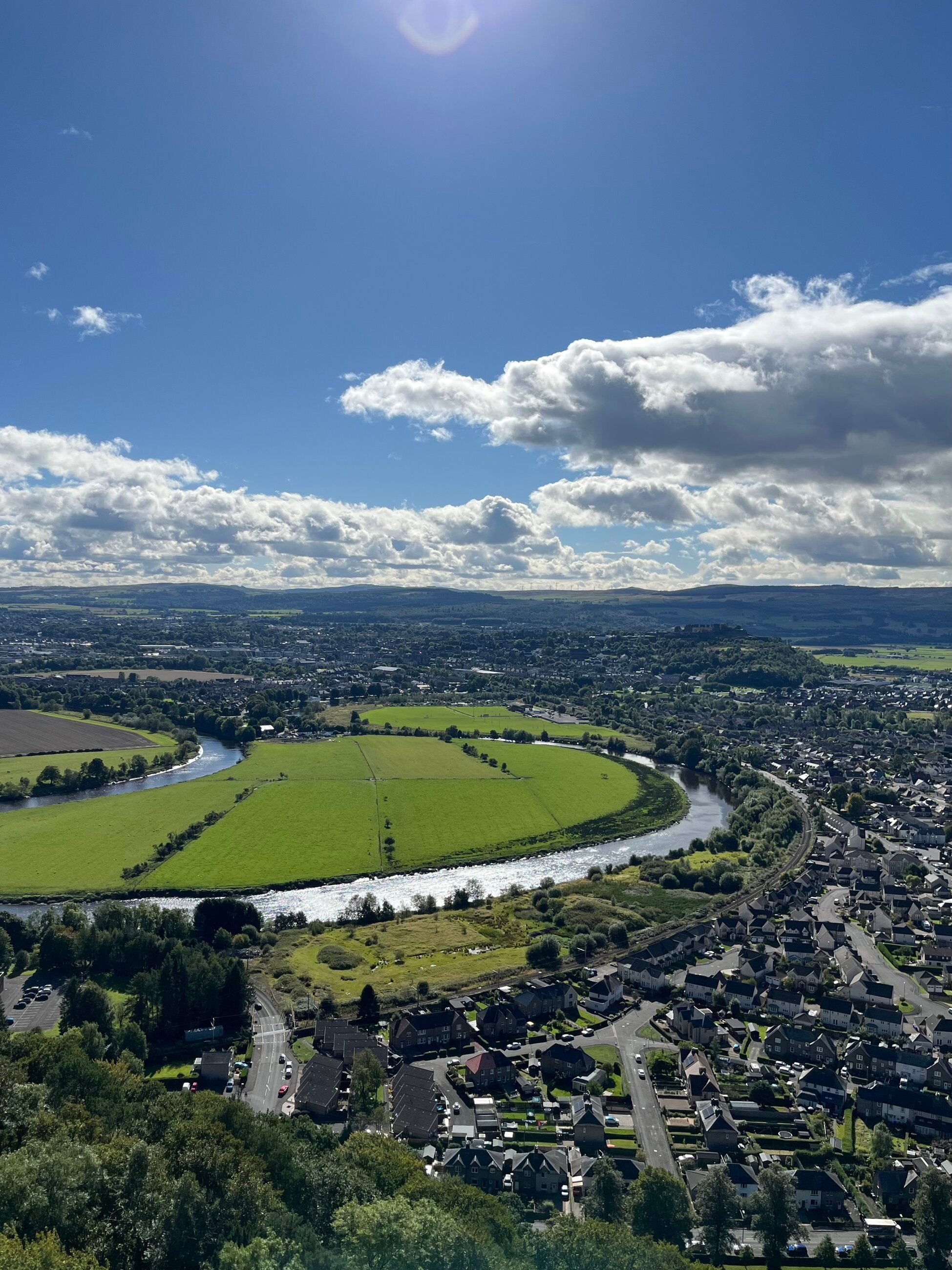 The view from the Wallace Monument