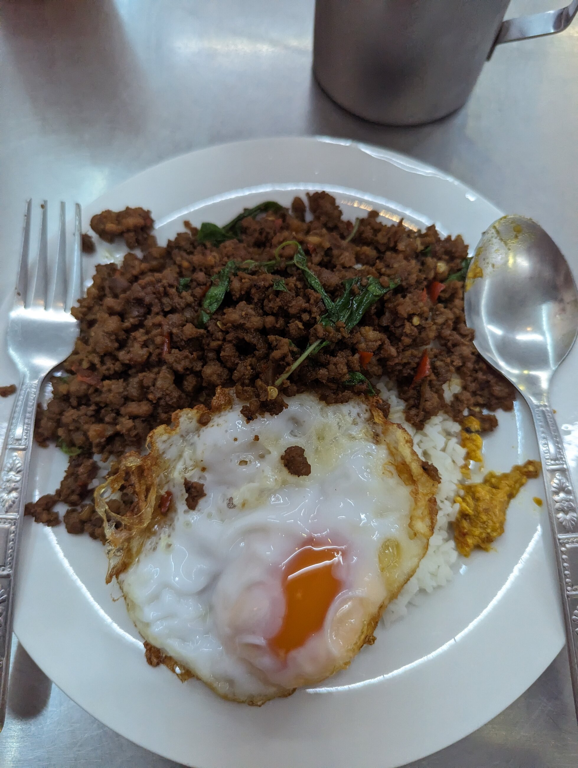 Pad Kra Pao (Pork & Holy Basil Stir-fry) - Classic Thai Meal 