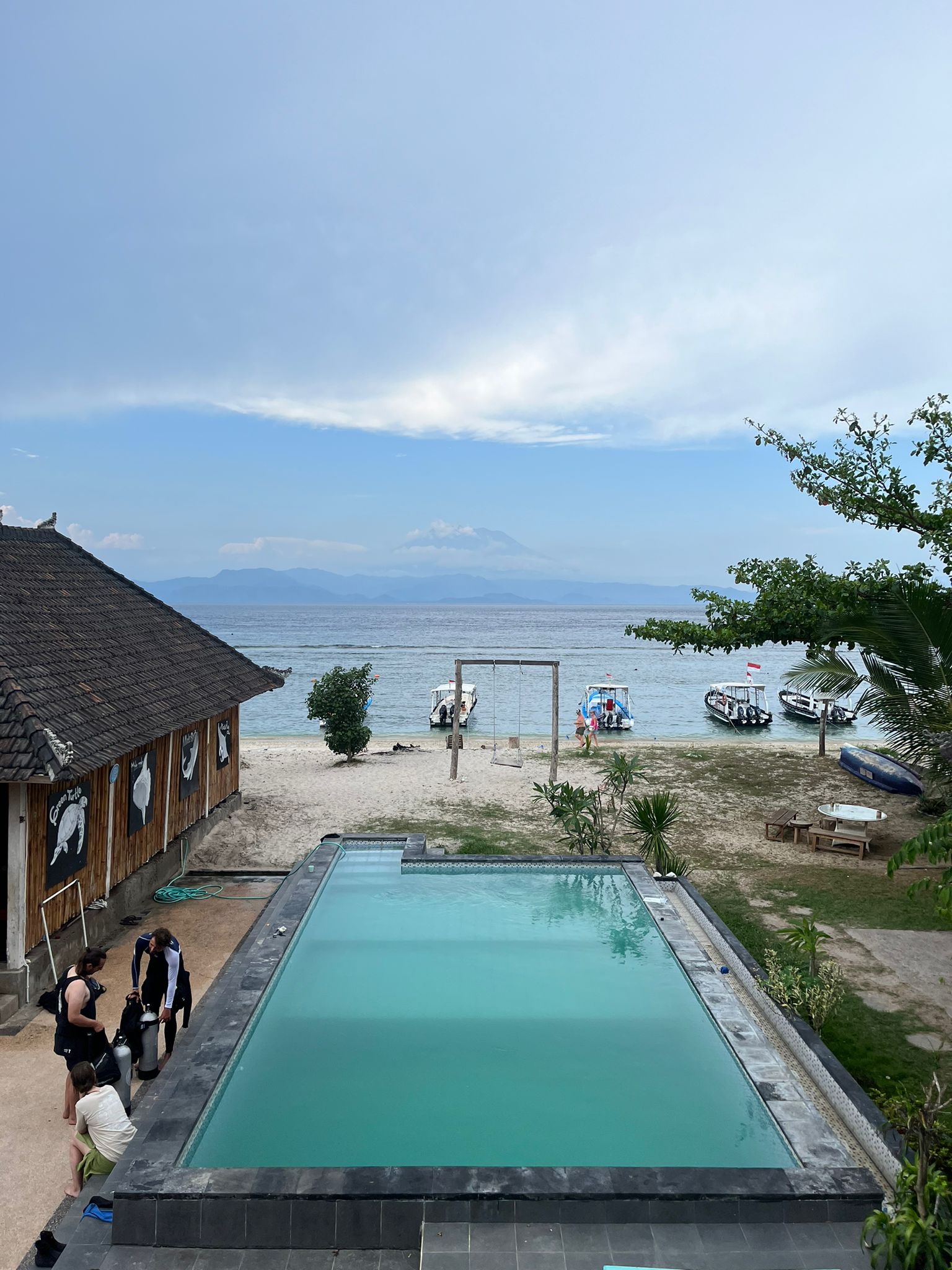 View of Mount Agung from Nomads