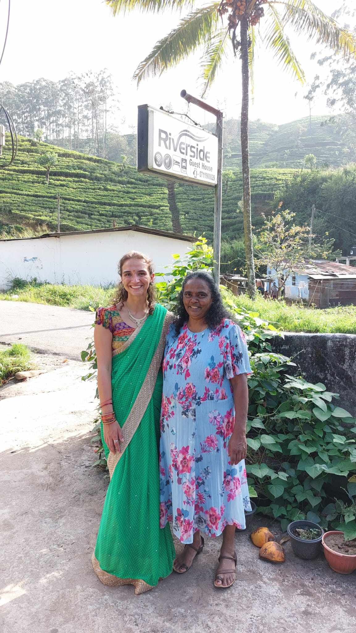 my homestay host on graduation who offered me traditional clothes to wear