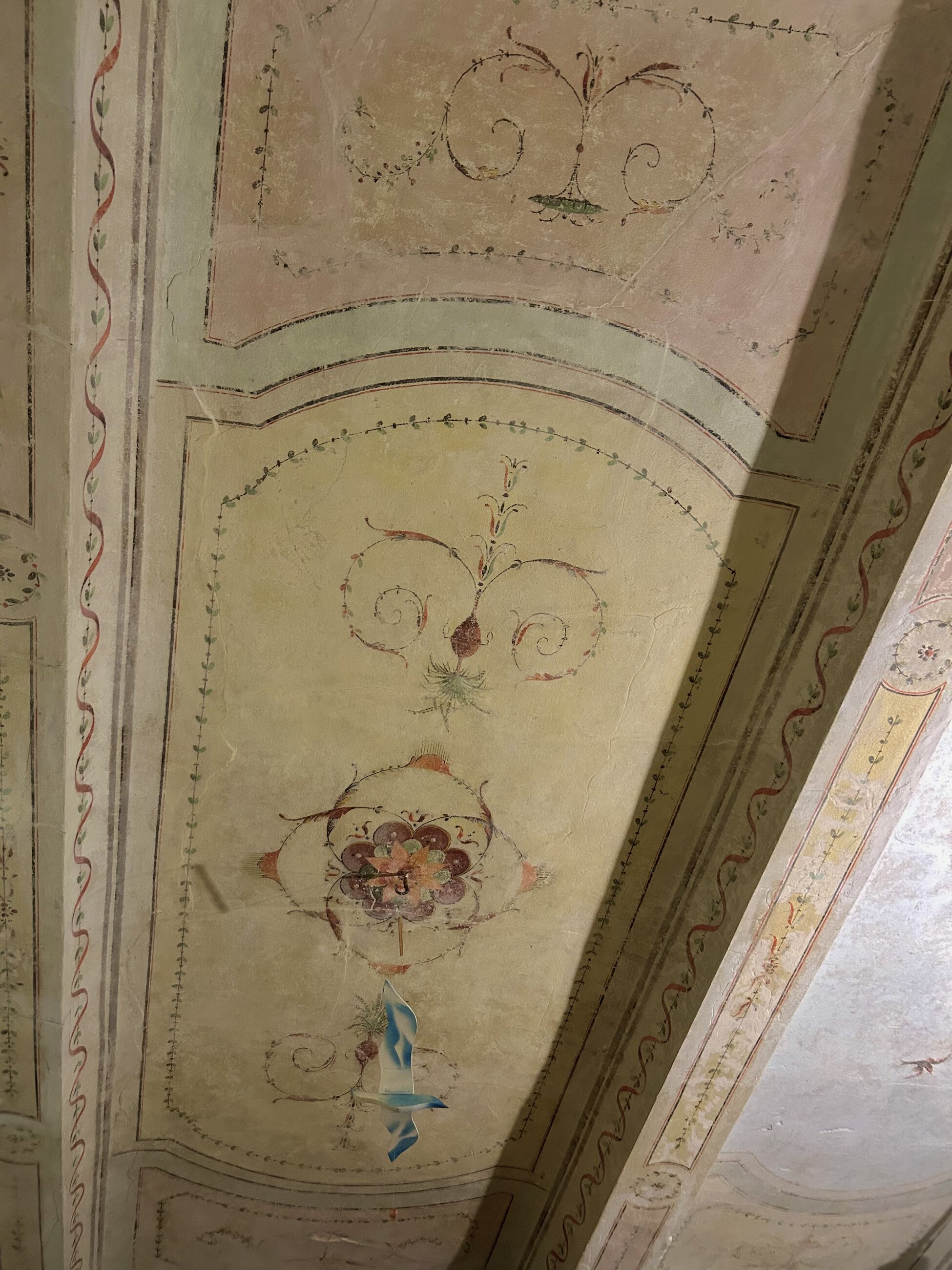 The frescoes on the ceiling of my apartment