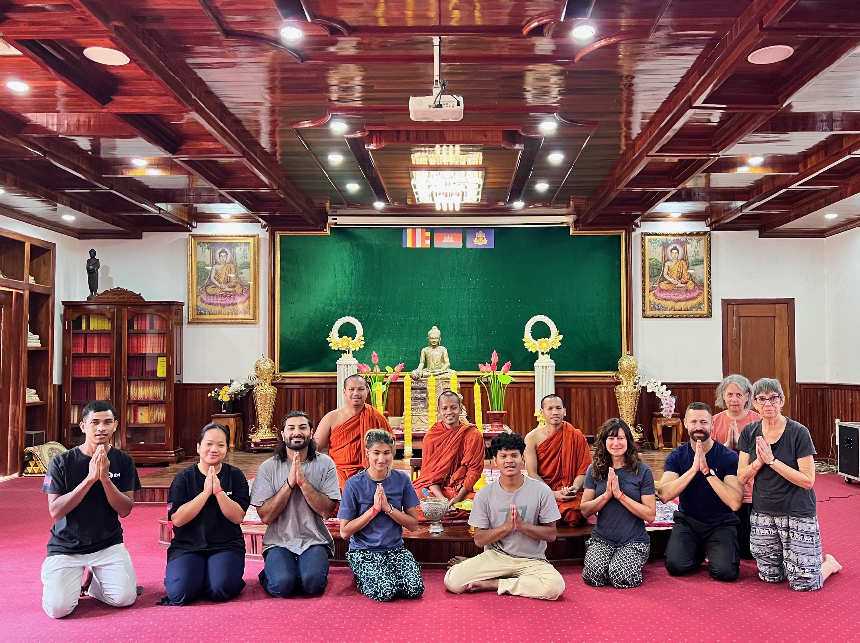 Our blessing by the monks on Christmas day