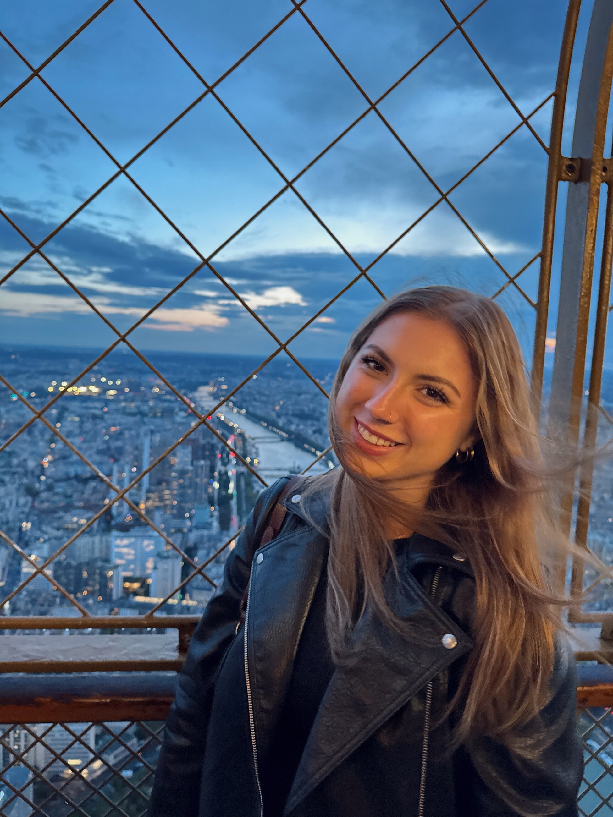 At the top of the Eiffel Tower