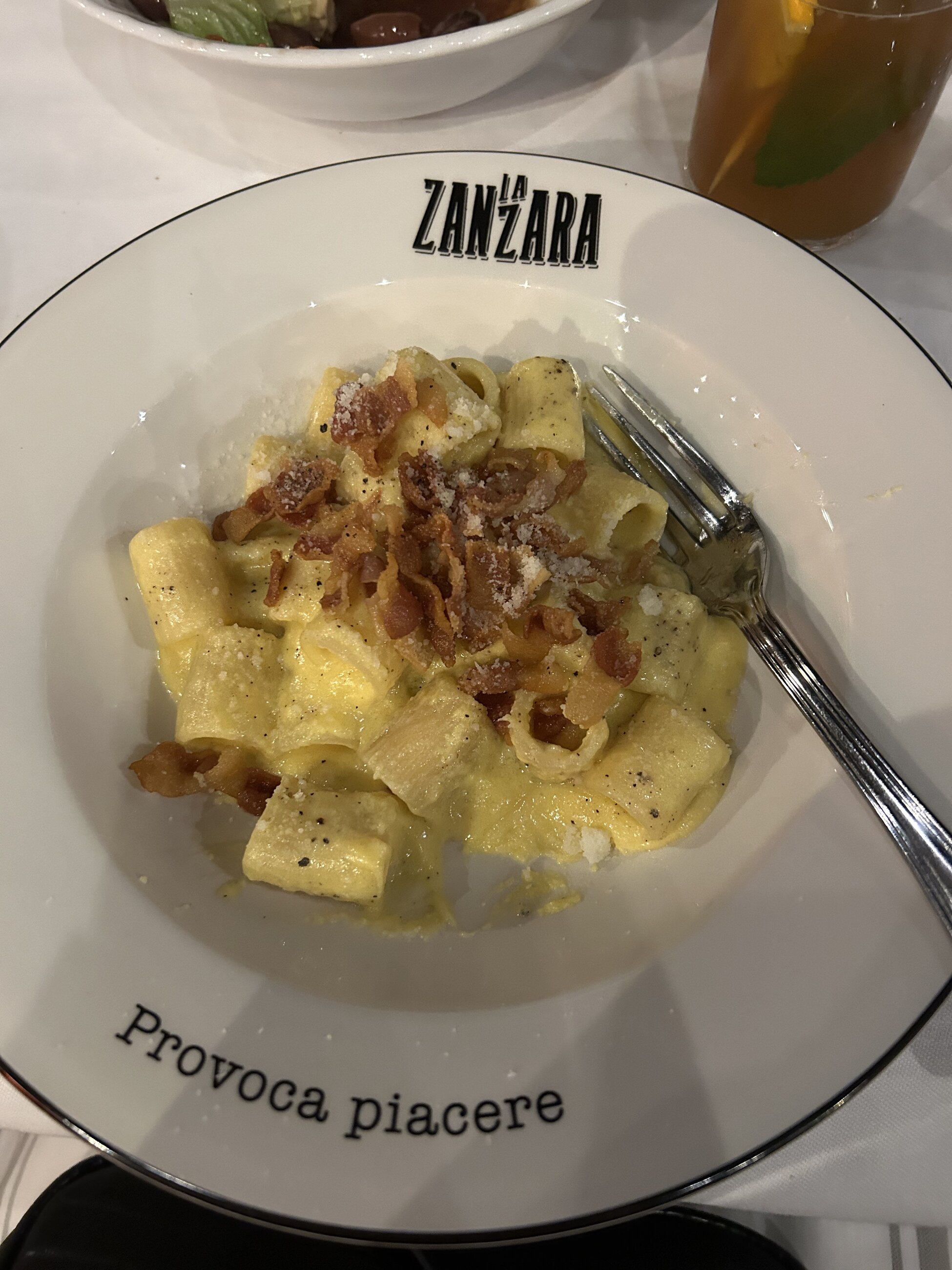 A carbonara at one of my favorite restaurants in the neighborhood we lived in